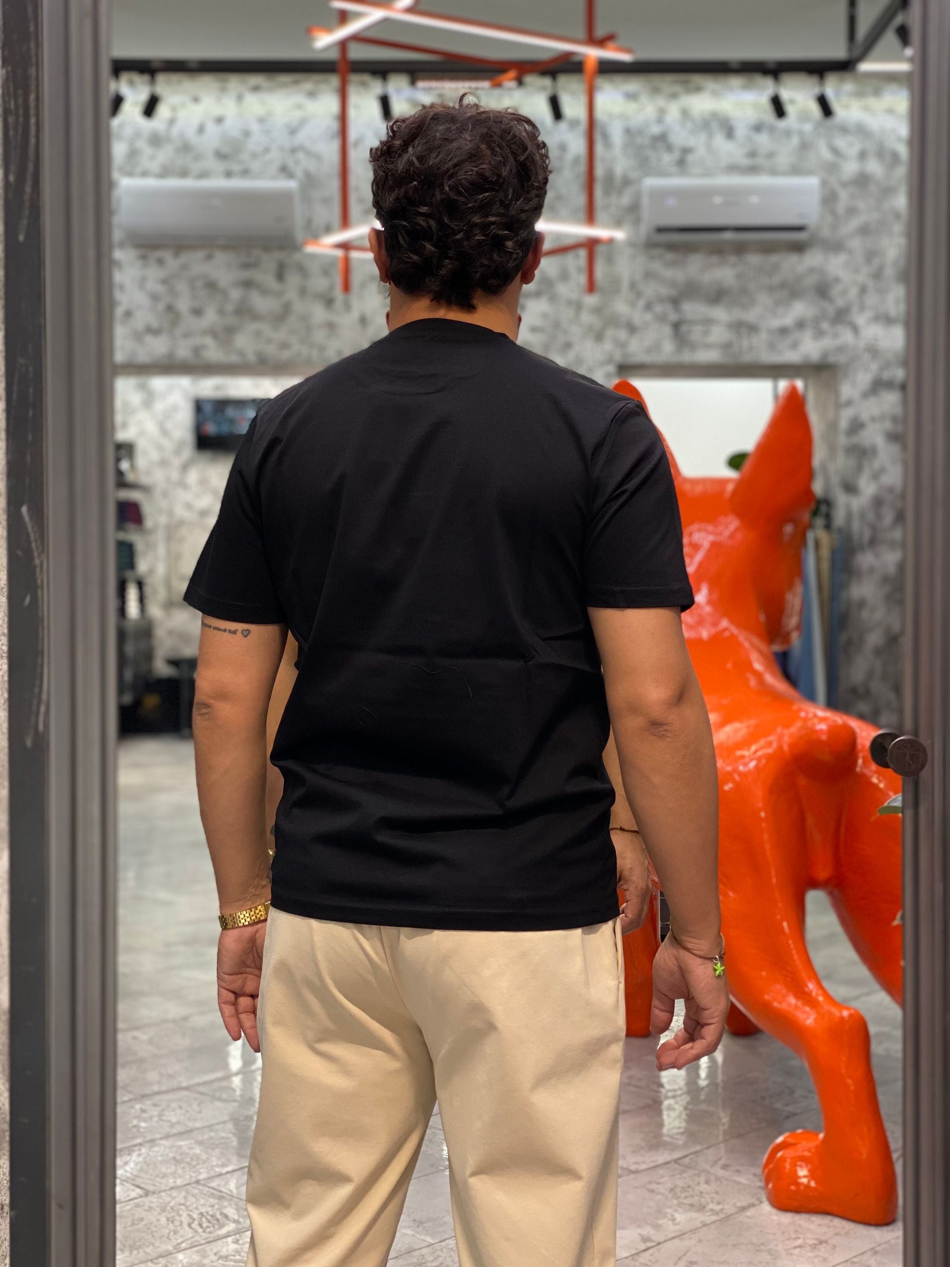 T-SHIRT IN PREGIATO ED ELEGANTE COTONE MERCERIZZATO - REGULAR FIT MK9910094.NER