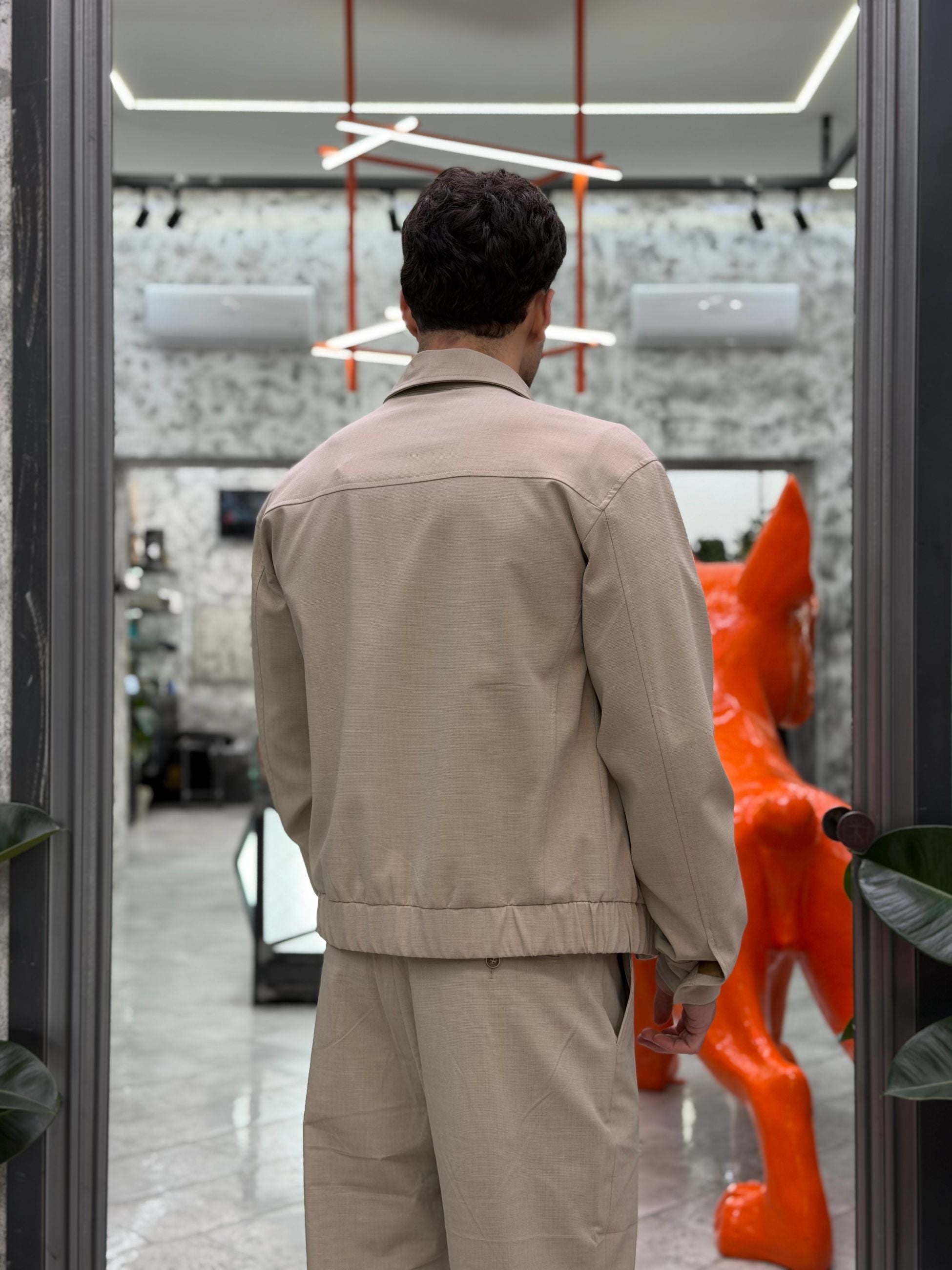 GIACCA GIUBBINO DA COMPLETO IN TESSUTO ELEGANTE CON ELASTICO AL FONDO - REGULAR FIT GL9840.CAM