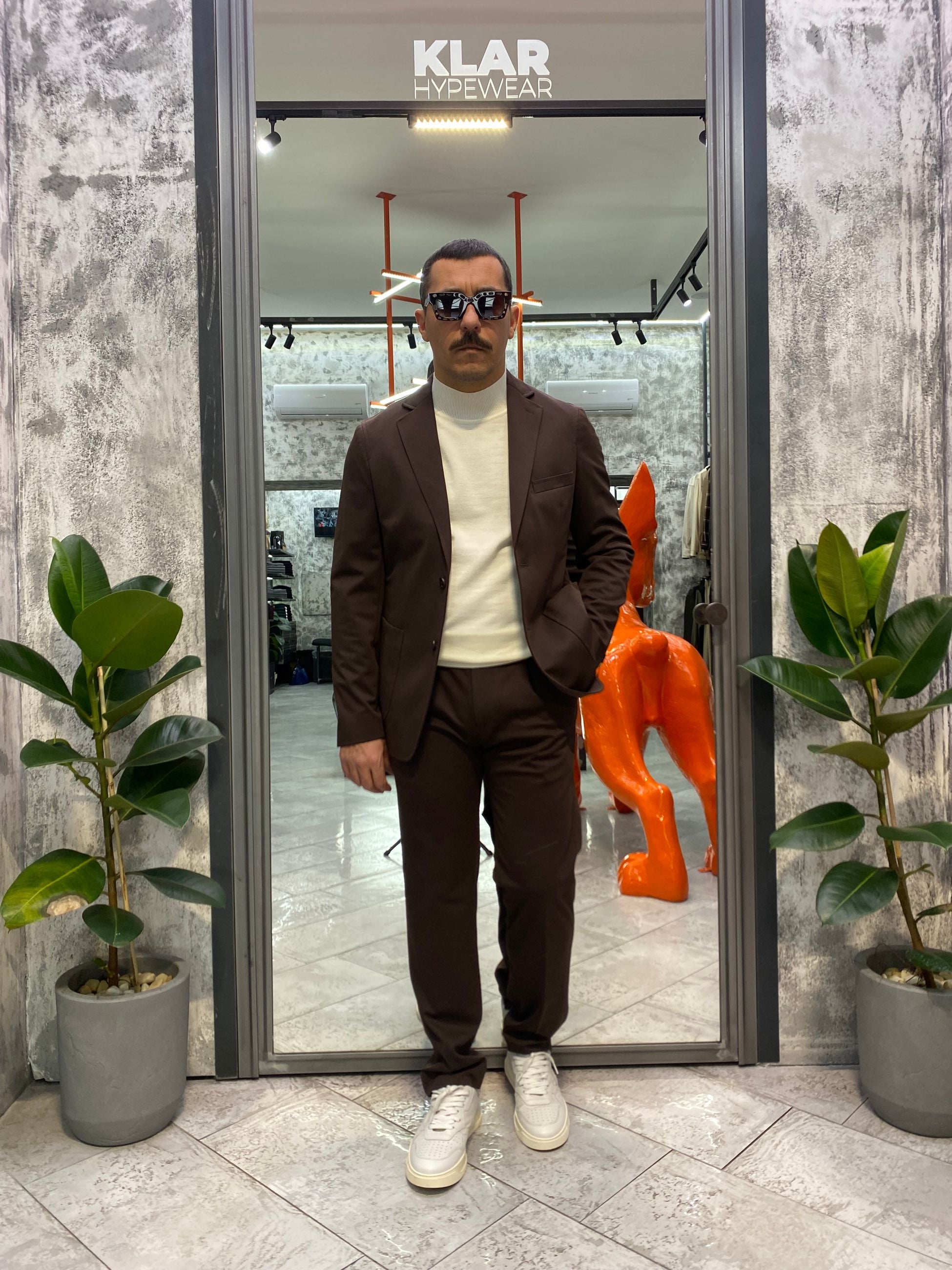 PANTALONE DA COMPLETO IN TESSUTO PUNTO MILANO SUPER COMFORT ELASTICIZZATO CON PINCE - REGULAR FIT PSI1460SS.MOR