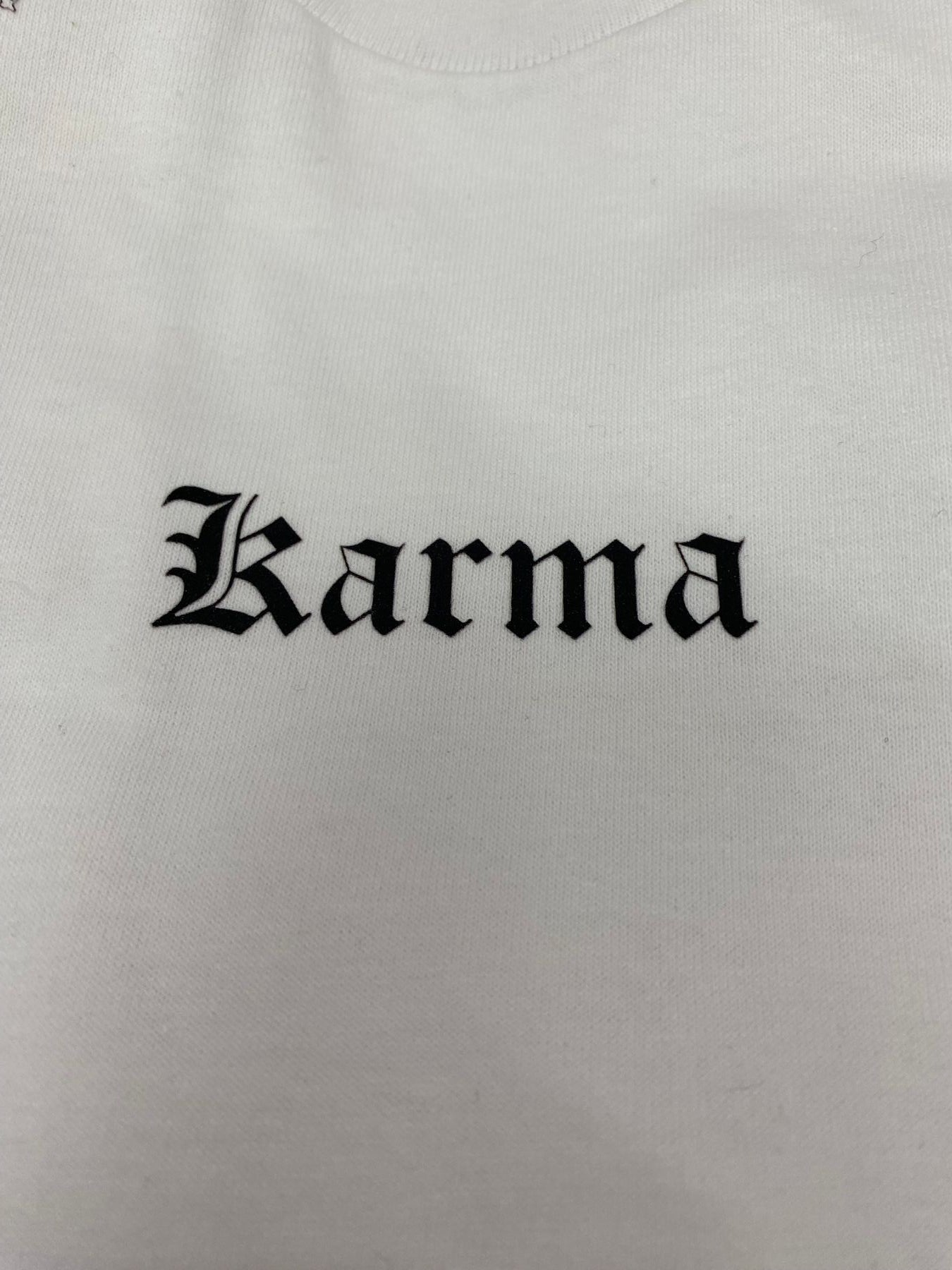 T-SHIRT STAMPA ANGELI KARMA - SEMI OVER FIT