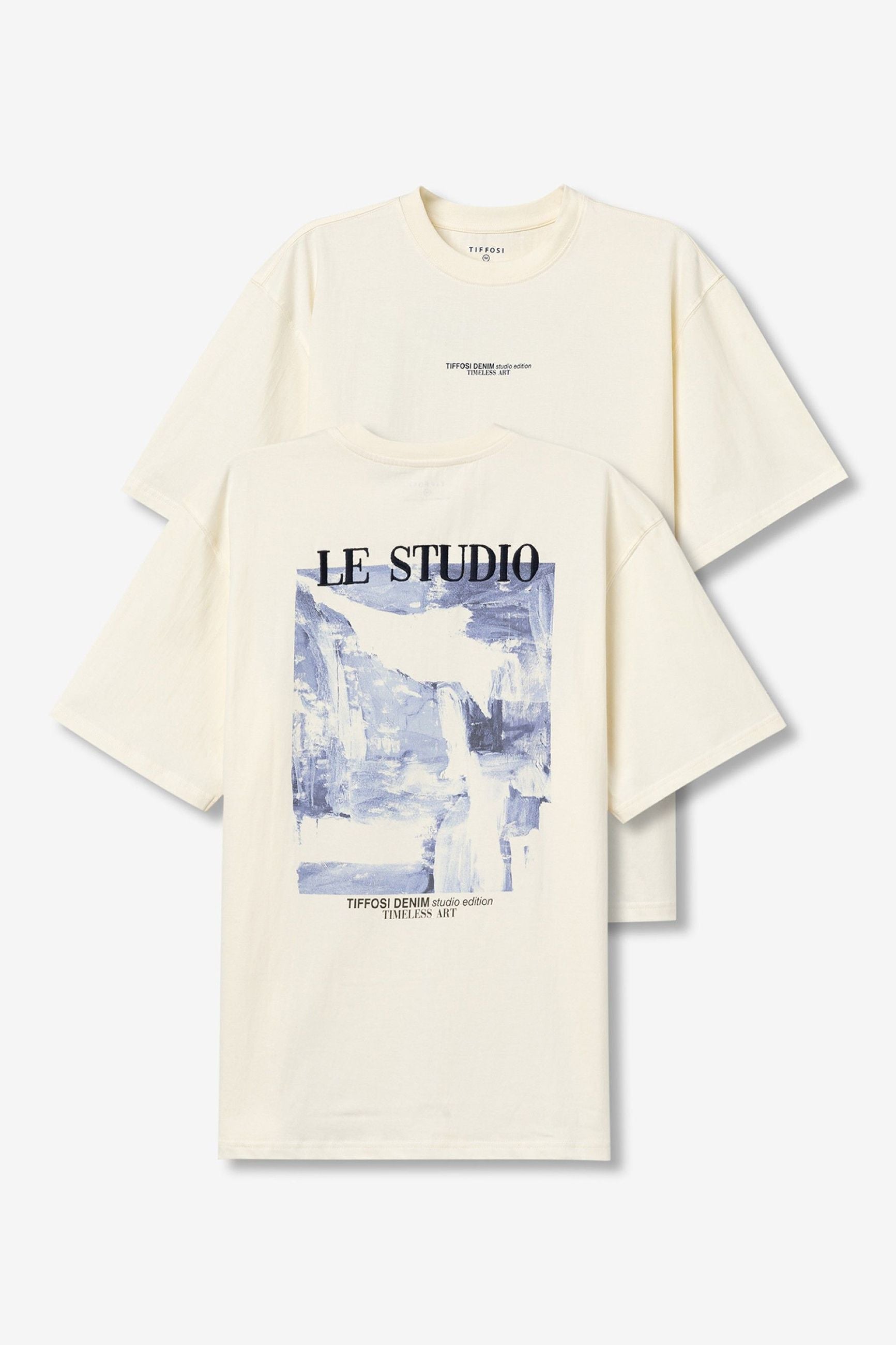 T-SHIRT ALPHA IN 100% COTONE CON STAMPA SUL RETRO - RELAXED FIT 10061480