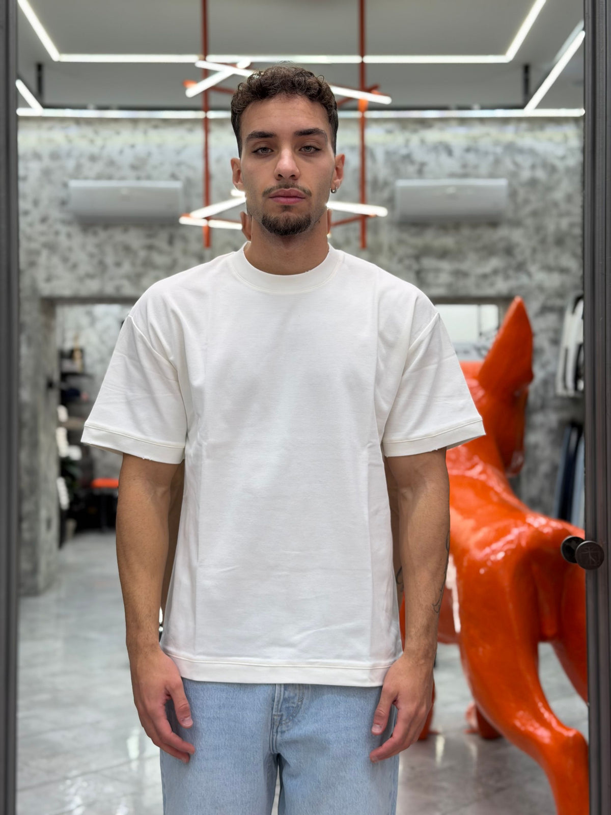 T-SHIRT BASIC IN 100% COTONE - REGULAR FIT TI3492SS.OFF