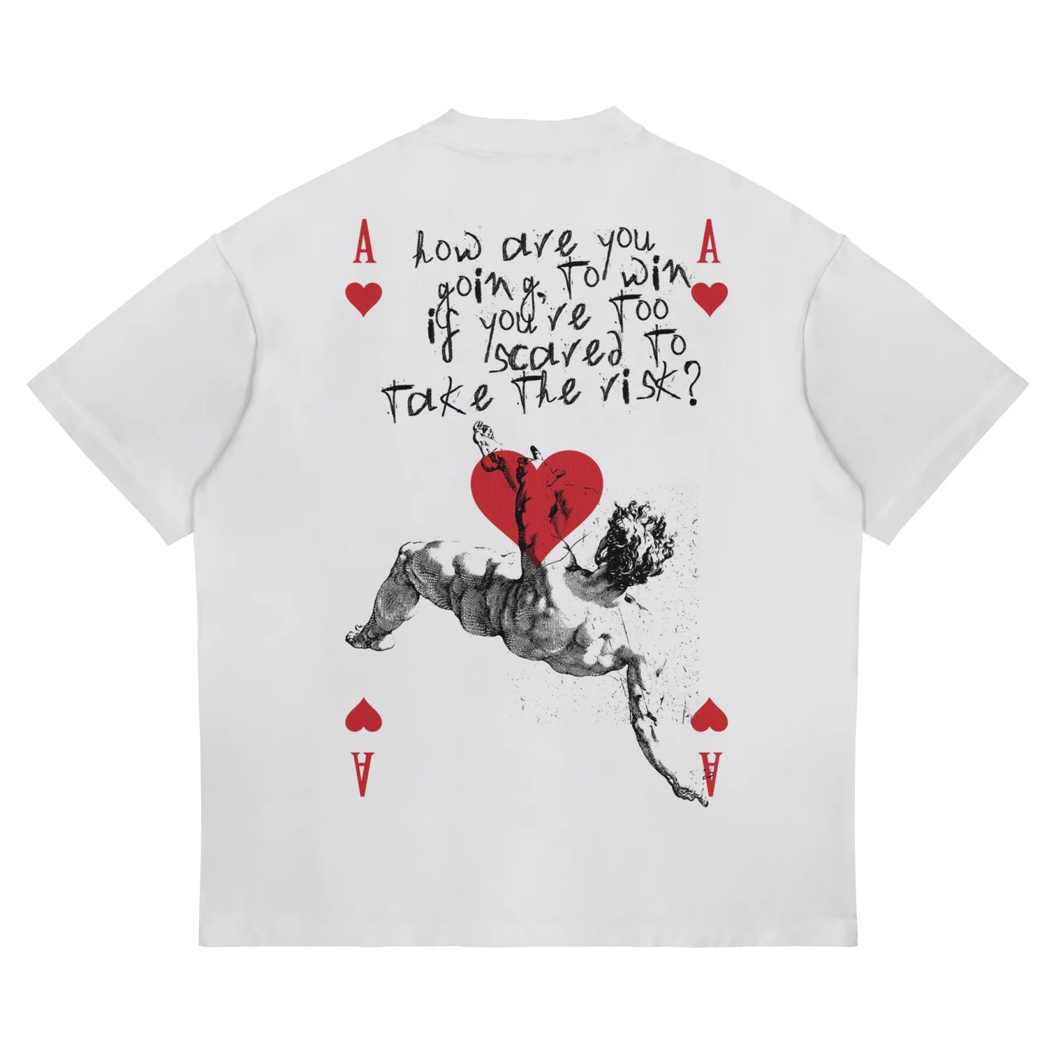 T-SHIRT RISKTAKER BOXY/CROPPED FIT CON STAMPA SUL RETRO RISKTAKER.BIA