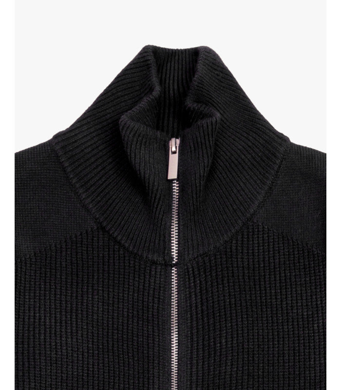 MAGLIA APERTA CON ZIP E TASCHE ZIPPATE - REGULAR FIT GL35051-F25.NER