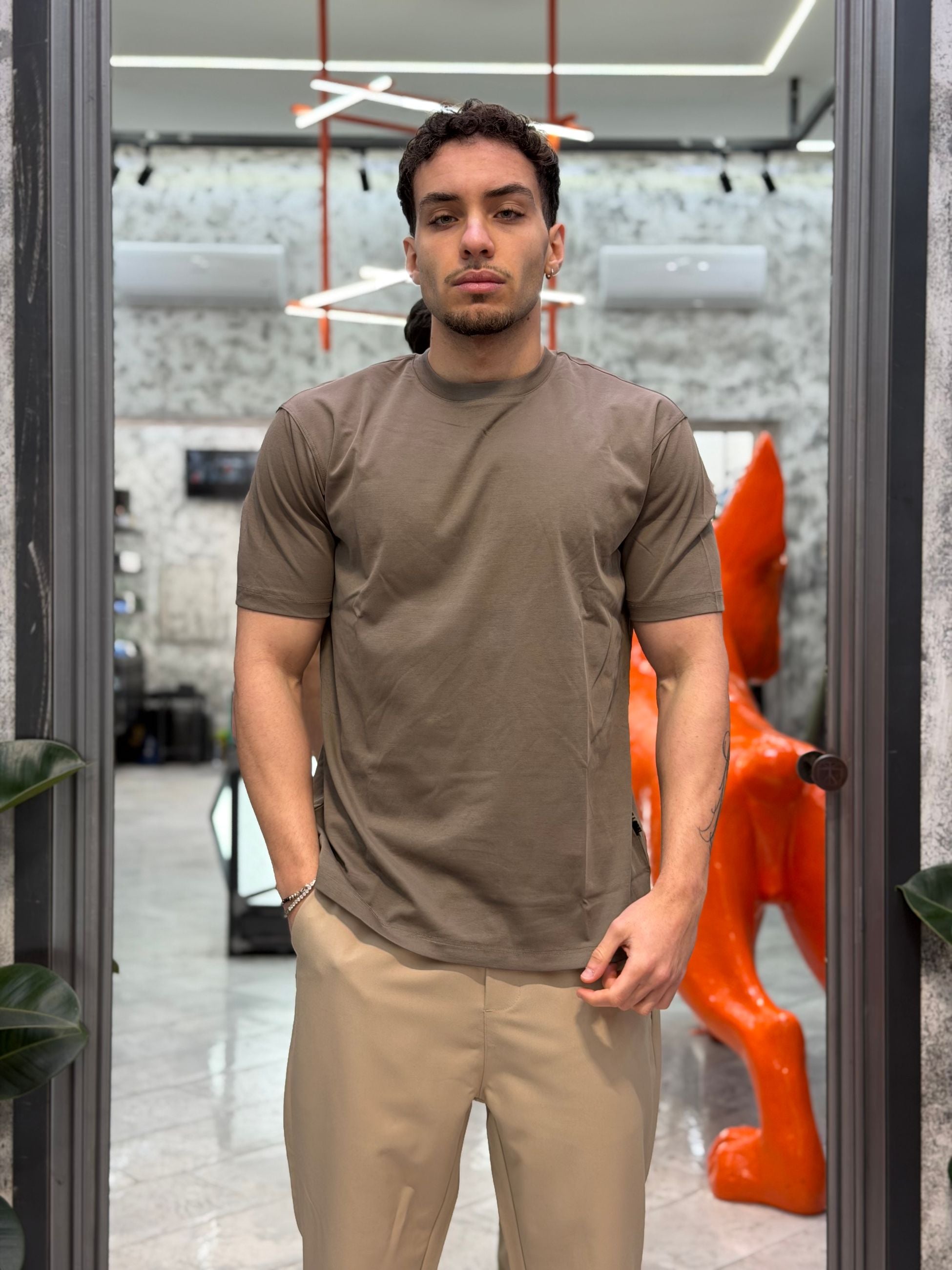 T-SHIRT BASIC SEMI OVERSIZE GLW017TB.CAF