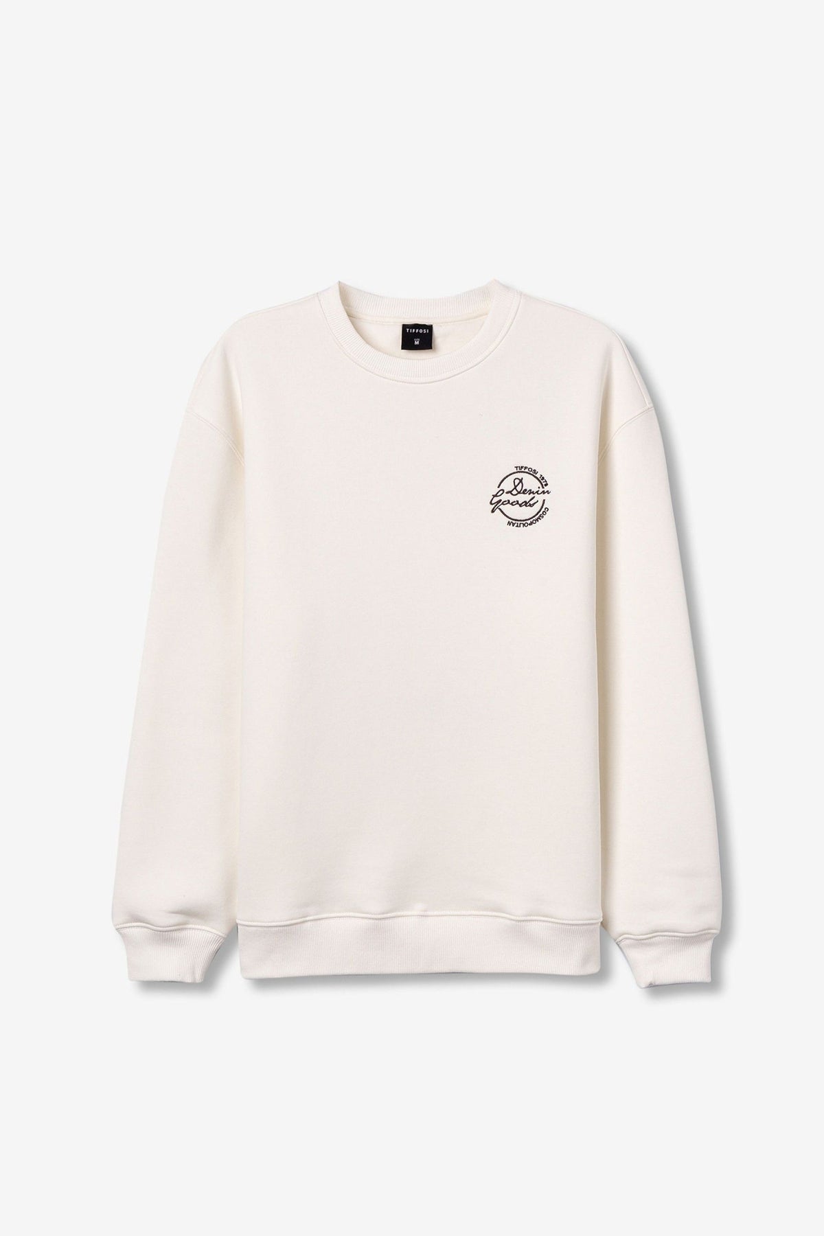 FELPA GRANT GIROCOLLO CON LOGO LATO CUORE E STAMPA SUL RETRO - COMFORT FIT 10068139