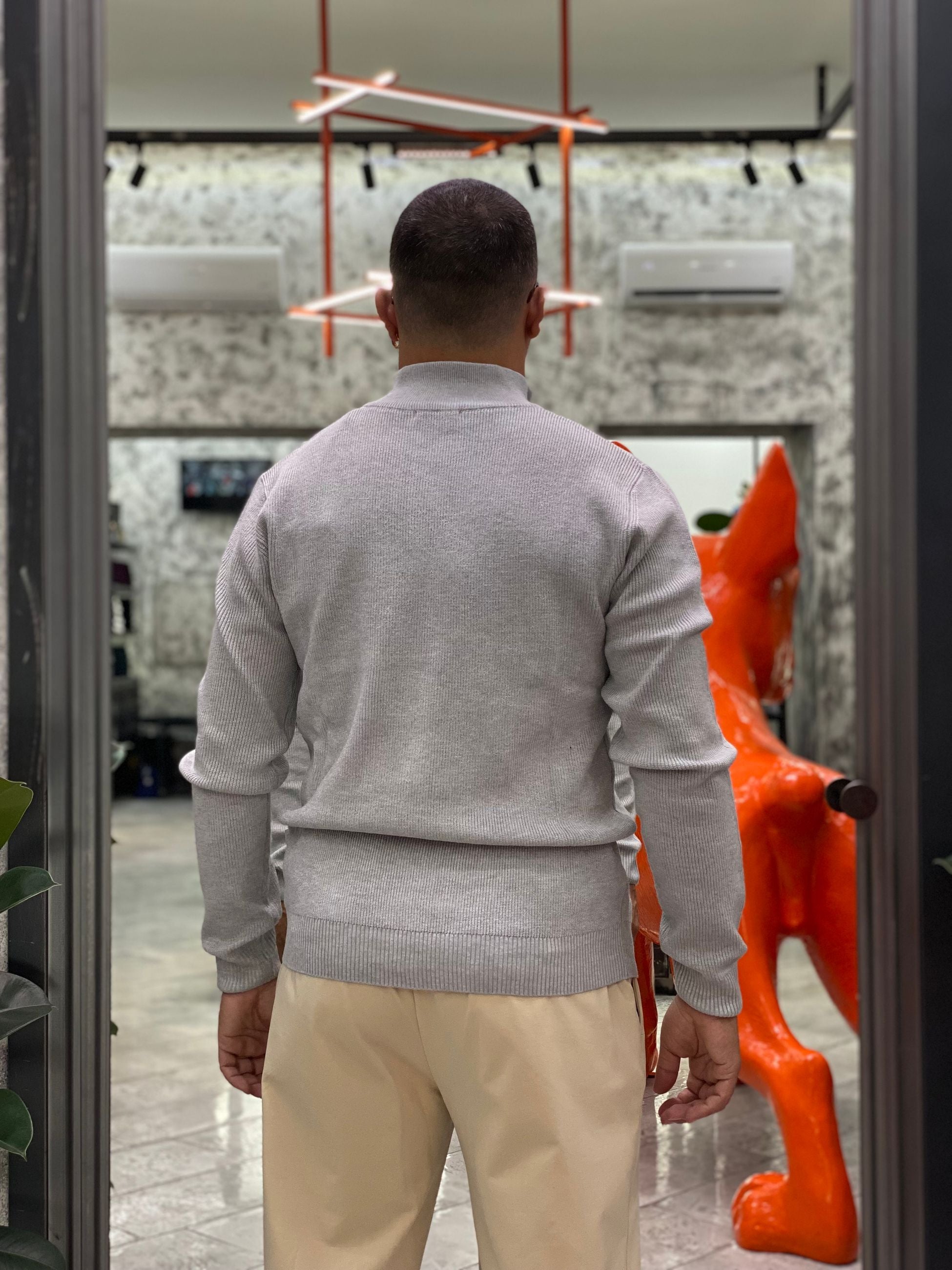 CARDIGAN ZIP BASIC IN MORBIDA VISCOSA - REGULAR FIT MI3065SS.PER