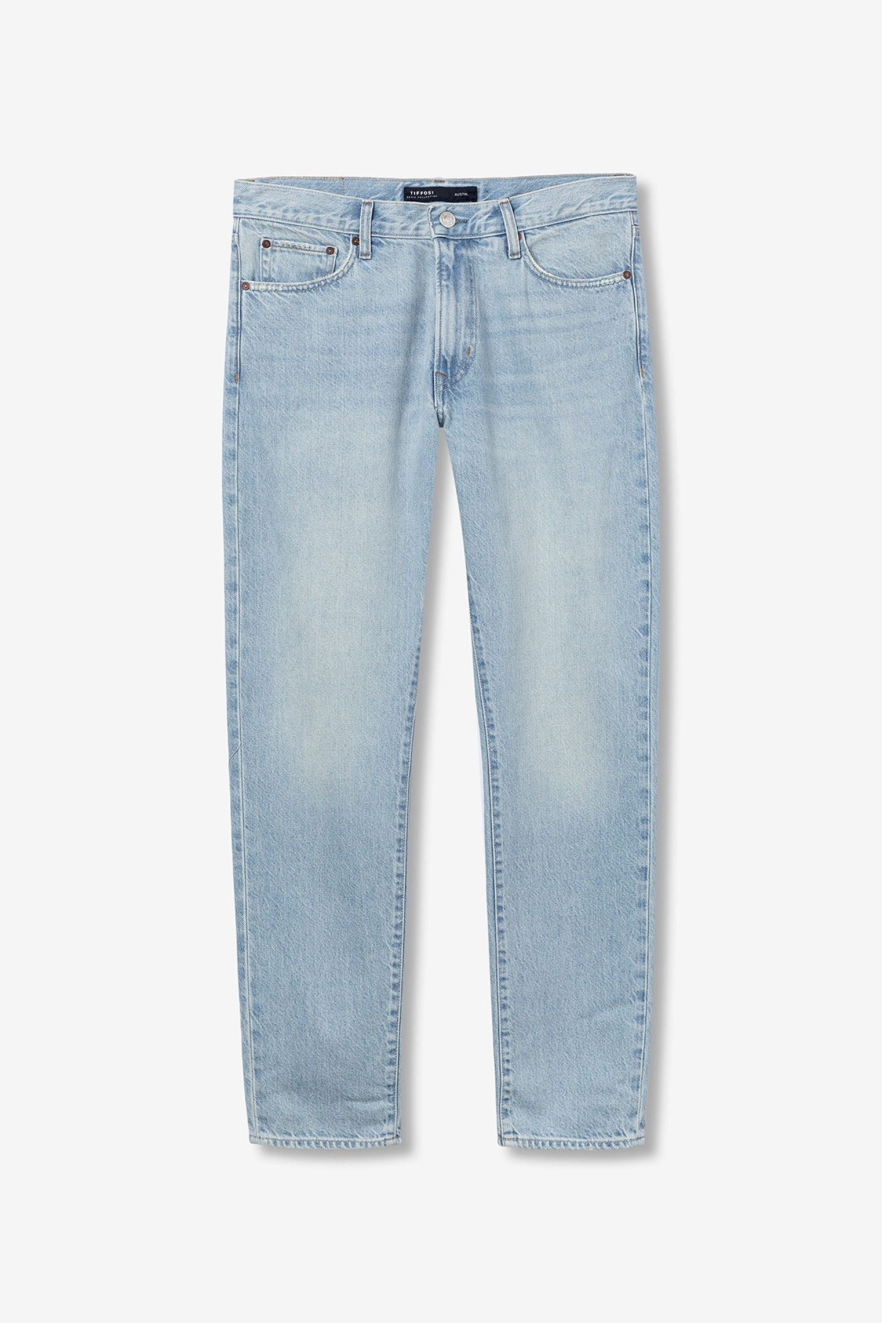 JEANS AUSTIN_61 5 TASCHE LIGHT WASH - STRAIGHT LEG (GAMBA DRITTA) 10064413