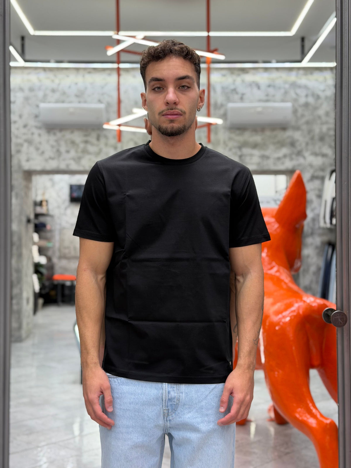 T-SHIRT IN PREGIATO ED ELEGANTE COTONE MERCERIZZATO - REGULAR FIT MK9910094-26.NER