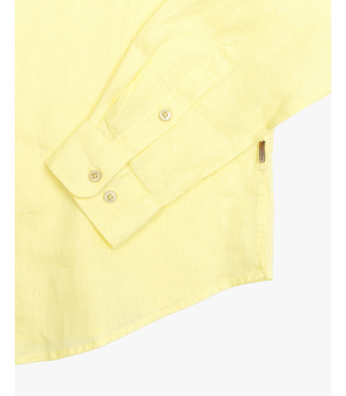 CAMICIA IN 100% PURO LINO COLLO ALL'ITALIANA - REGULAR FIT GL7619S-S25.GIA
