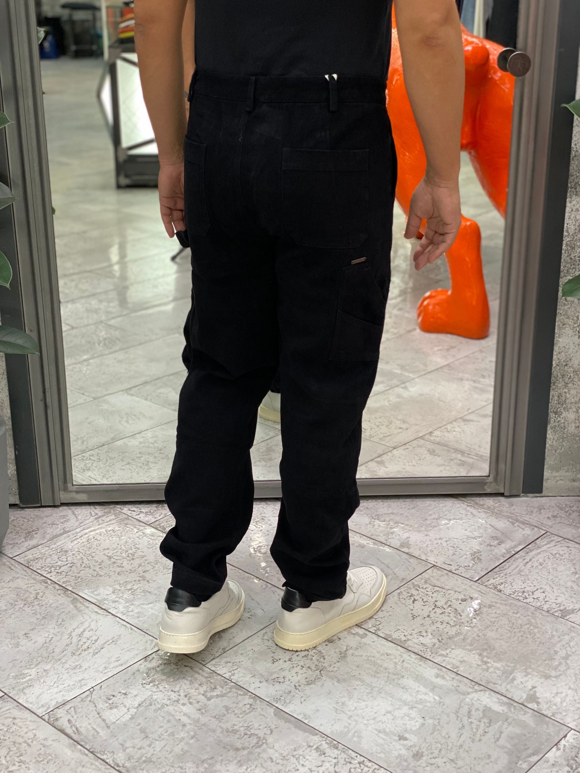 JEANS WORK IN TELA FISSA - STRAIGHT LEG GL5162BD-F25.NER