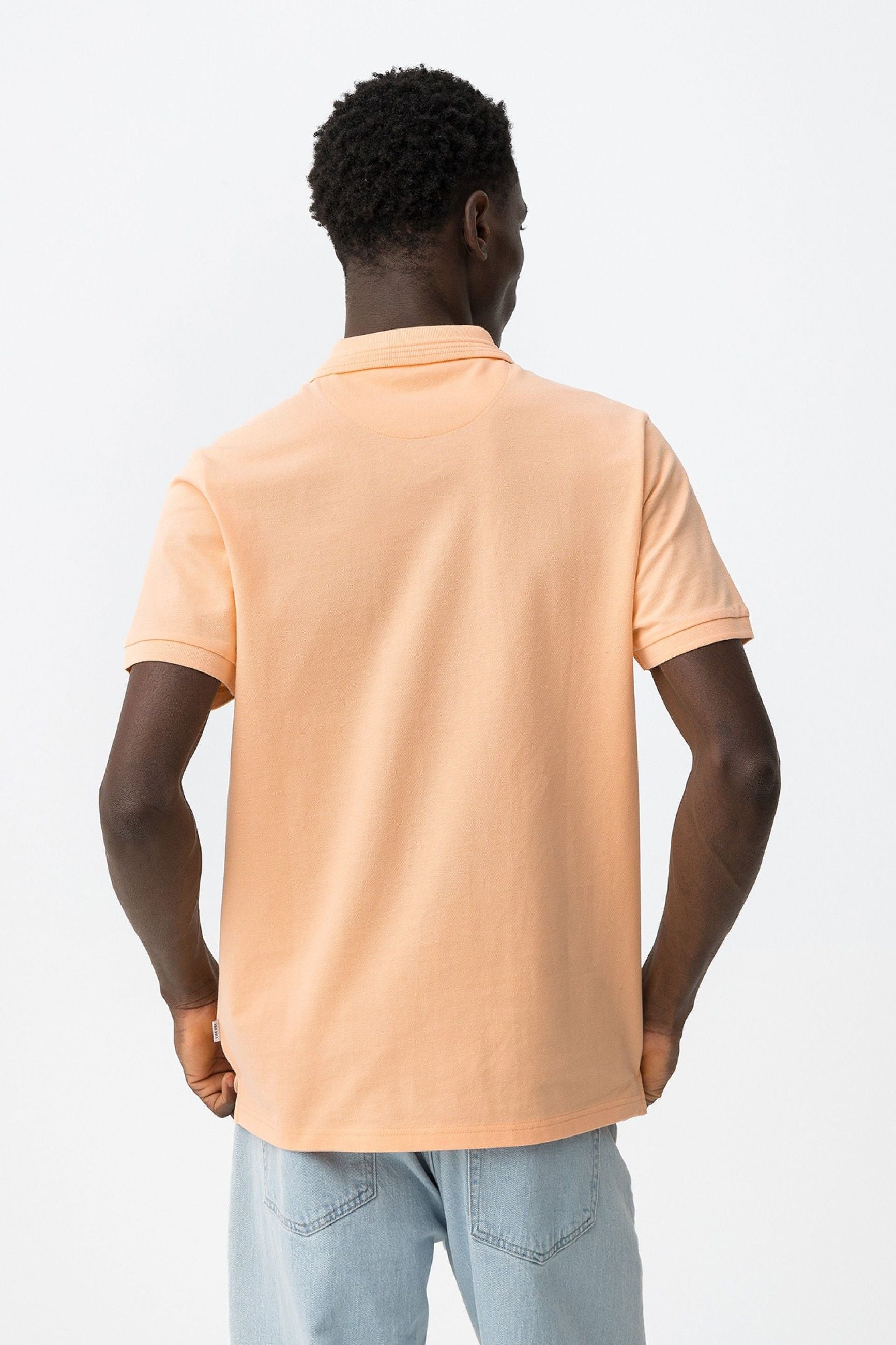 POLO MANNING_2 IN 100% COTONE PIQUET CON LOGO LATO CUORE TONO SU TONO - REGULAR FIT 10050806.ROSE