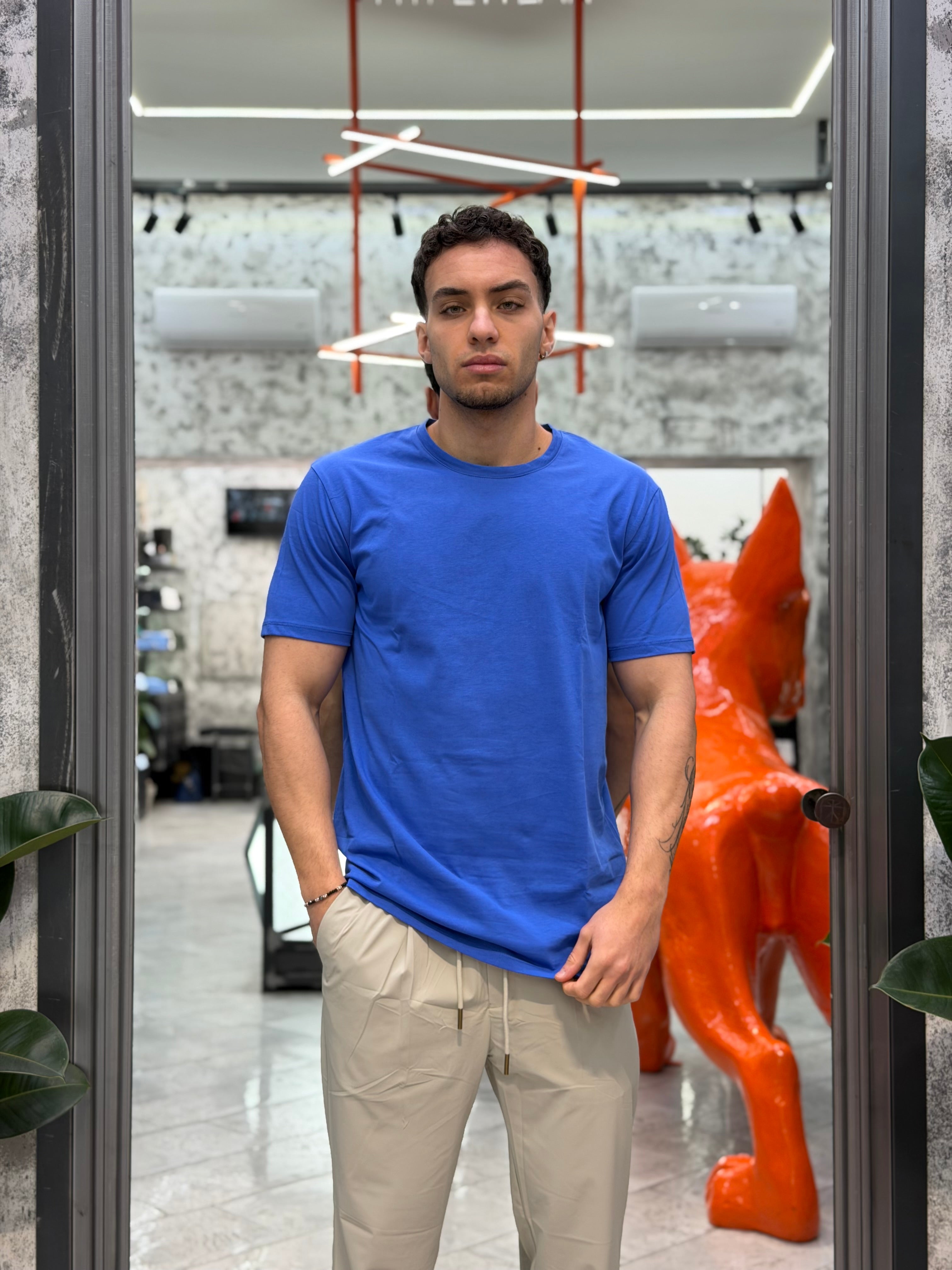 T-SHIRT BASIC IN 100% COTONE EXTRA FINE - REGULAR FIT GL1078F-S26.ROY