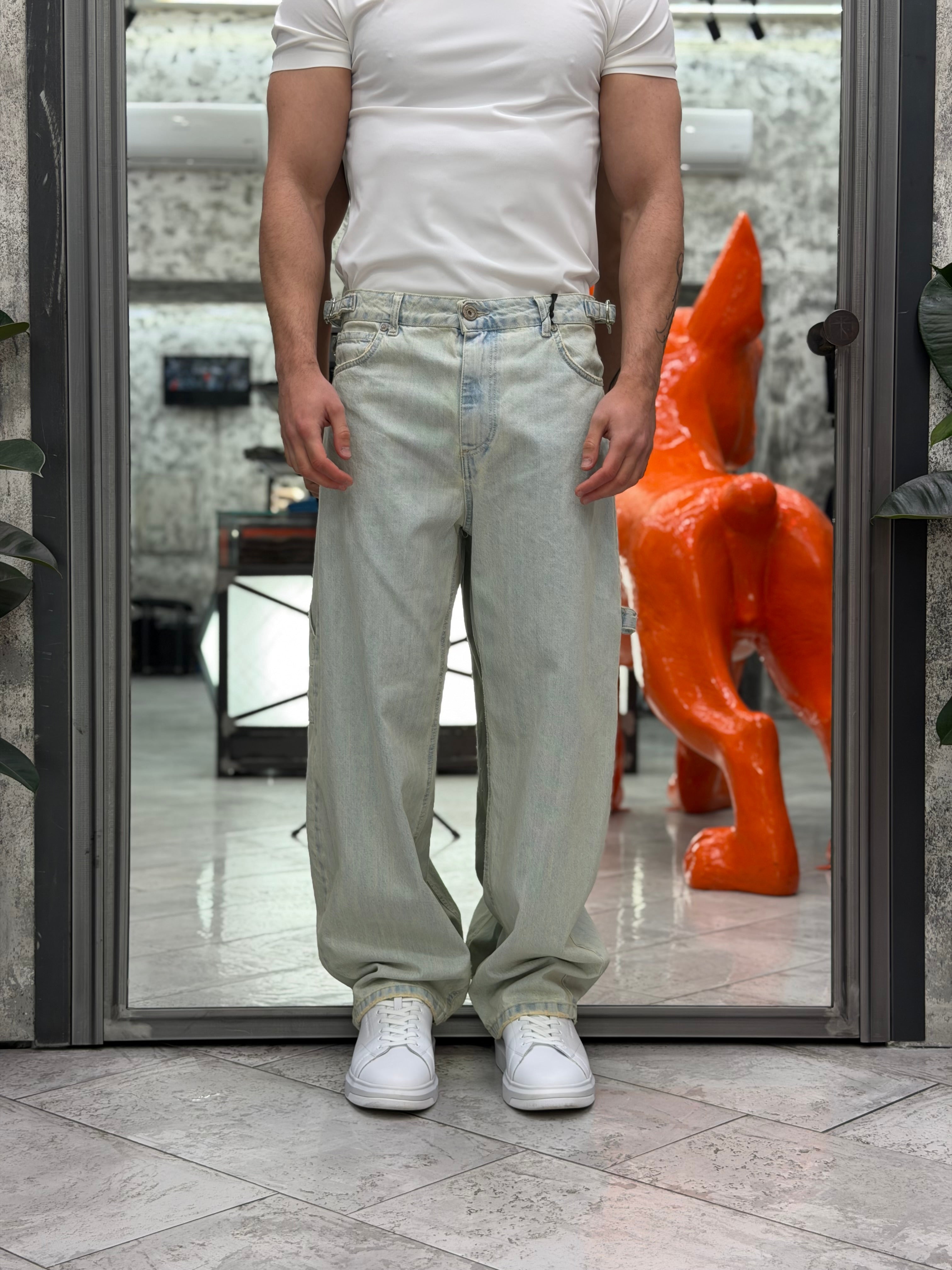 JEANS CARPENTER BLEACH WASH - BAGGY FIT M-261201