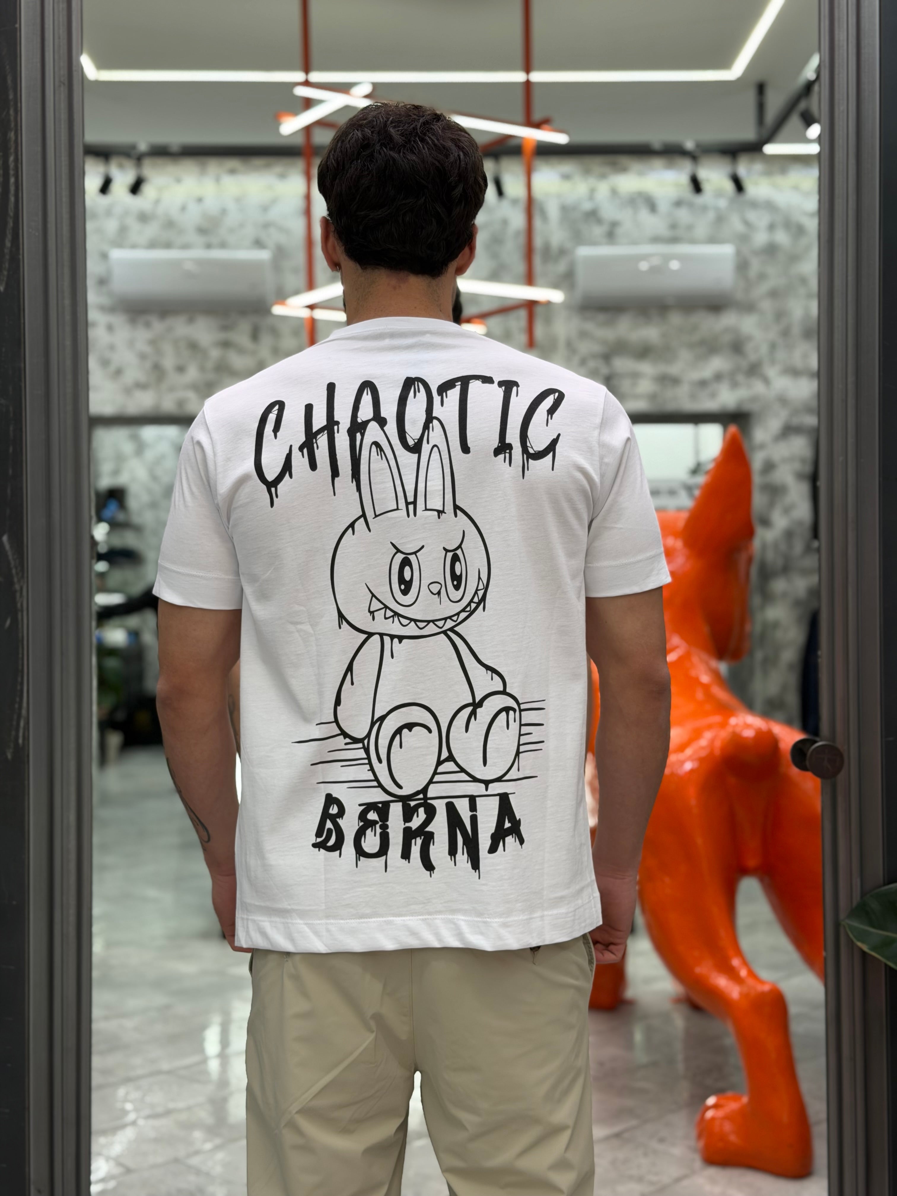 T-SHIRT IN PURO COTONE CON STAMPA CHAOTIC - REGULAR FIT M-261178