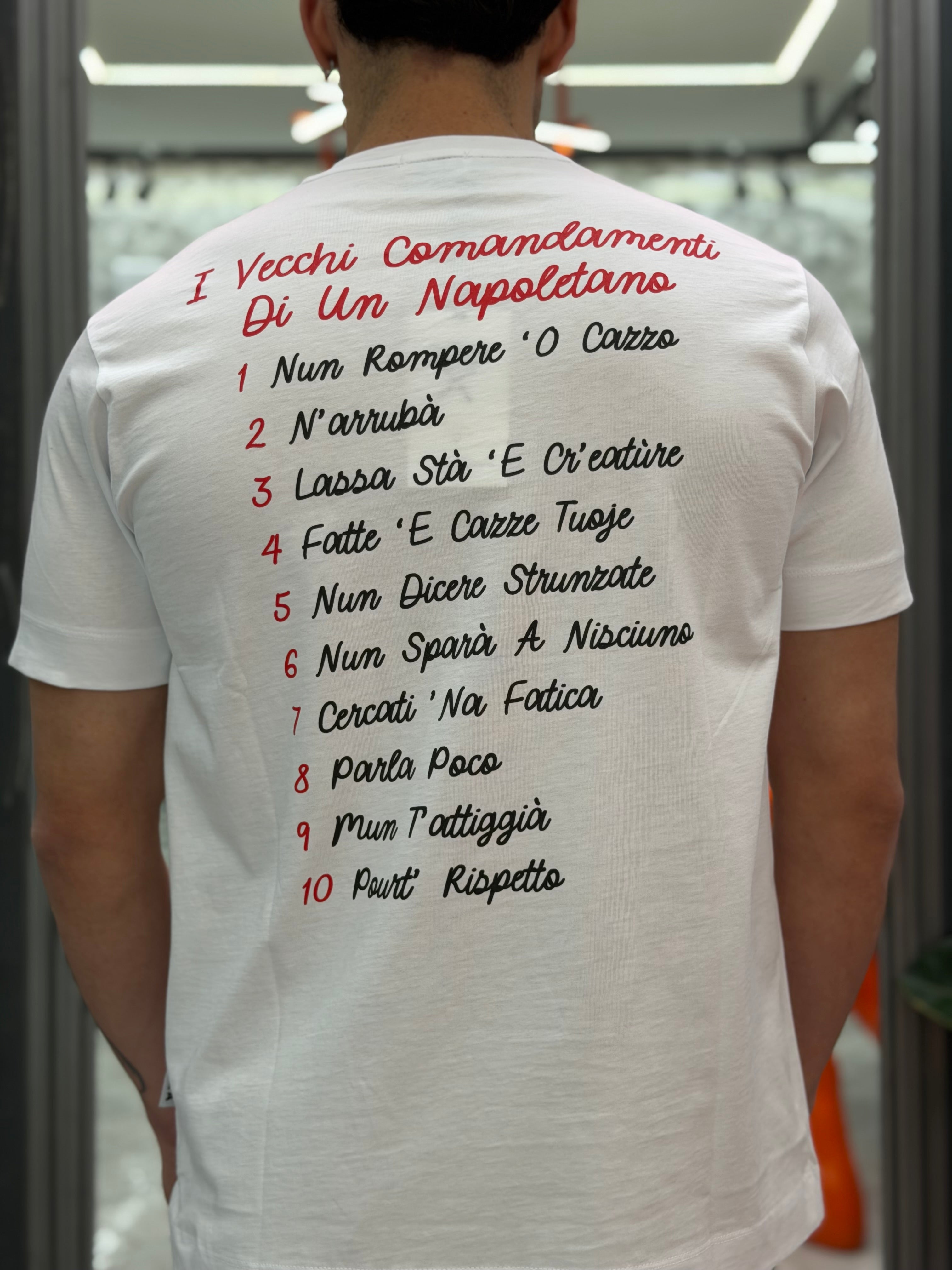 T-SHIRT IN PURO COTONE CON STAMPA VECCHI COMANDAMENTI - REGULAR FIT M-261176