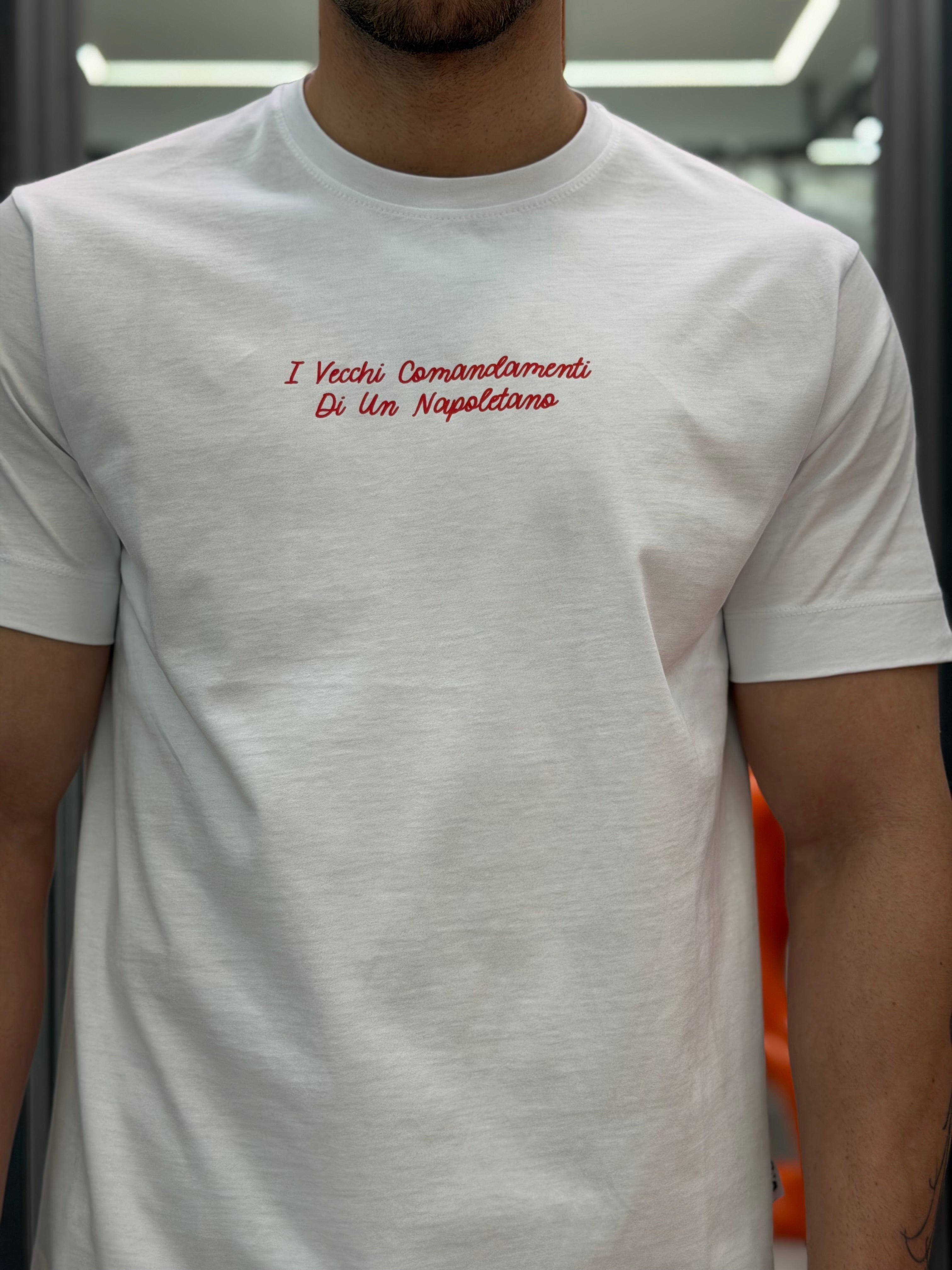 T-SHIRT IN PURO COTONE CON STAMPA VECCHI COMANDAMENTI - REGULAR FIT M-261176