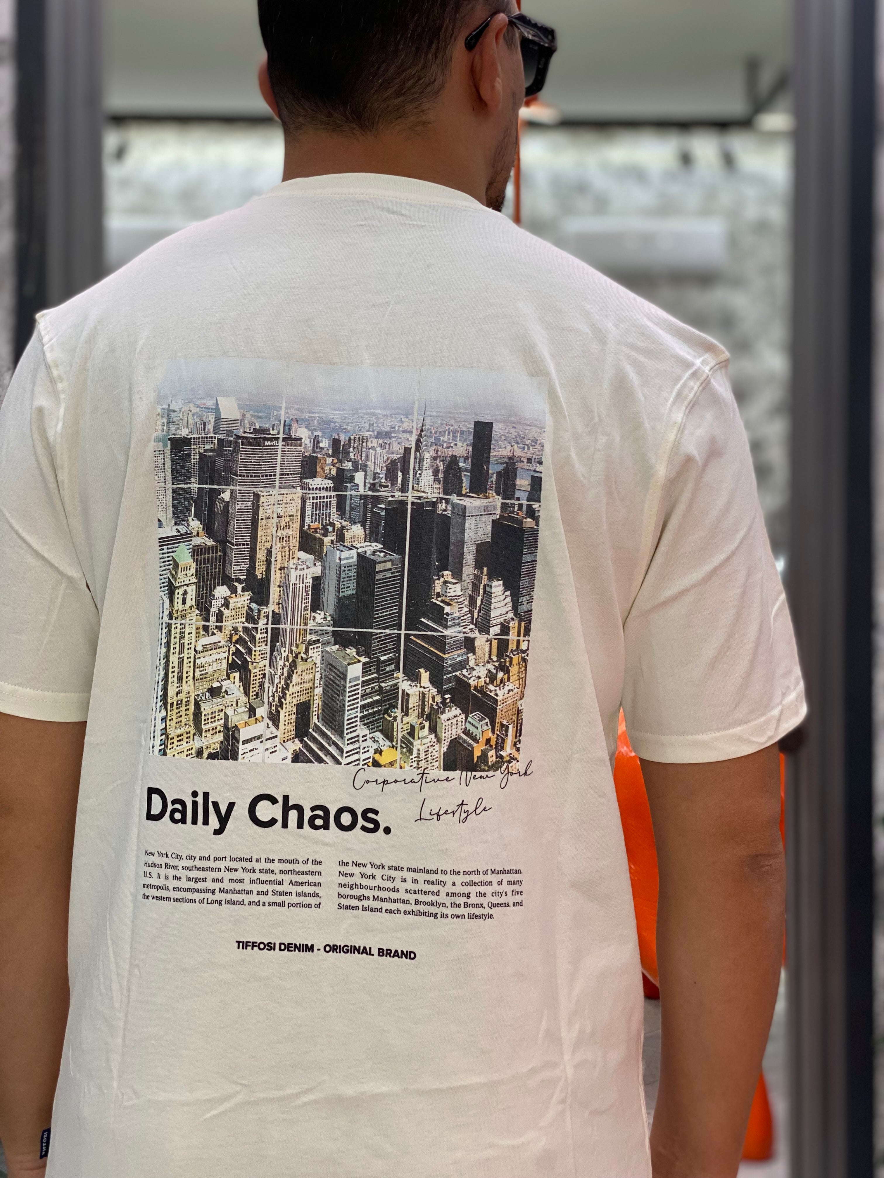T-SHIRT DARCY IN 100% COTONE CON STAMPA SUL RETRO - RELAXED FIT 10061819