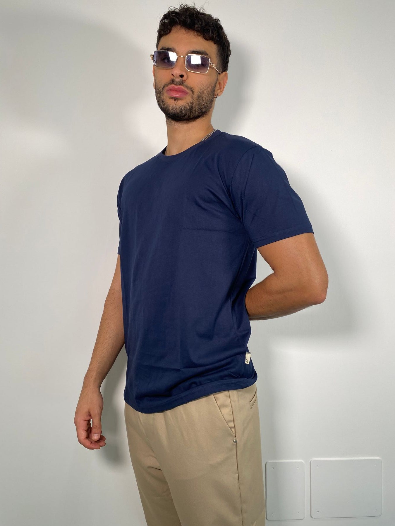 T-SHIRT GIROCOLLO BASIC IN COTONE - REGULAR FIT