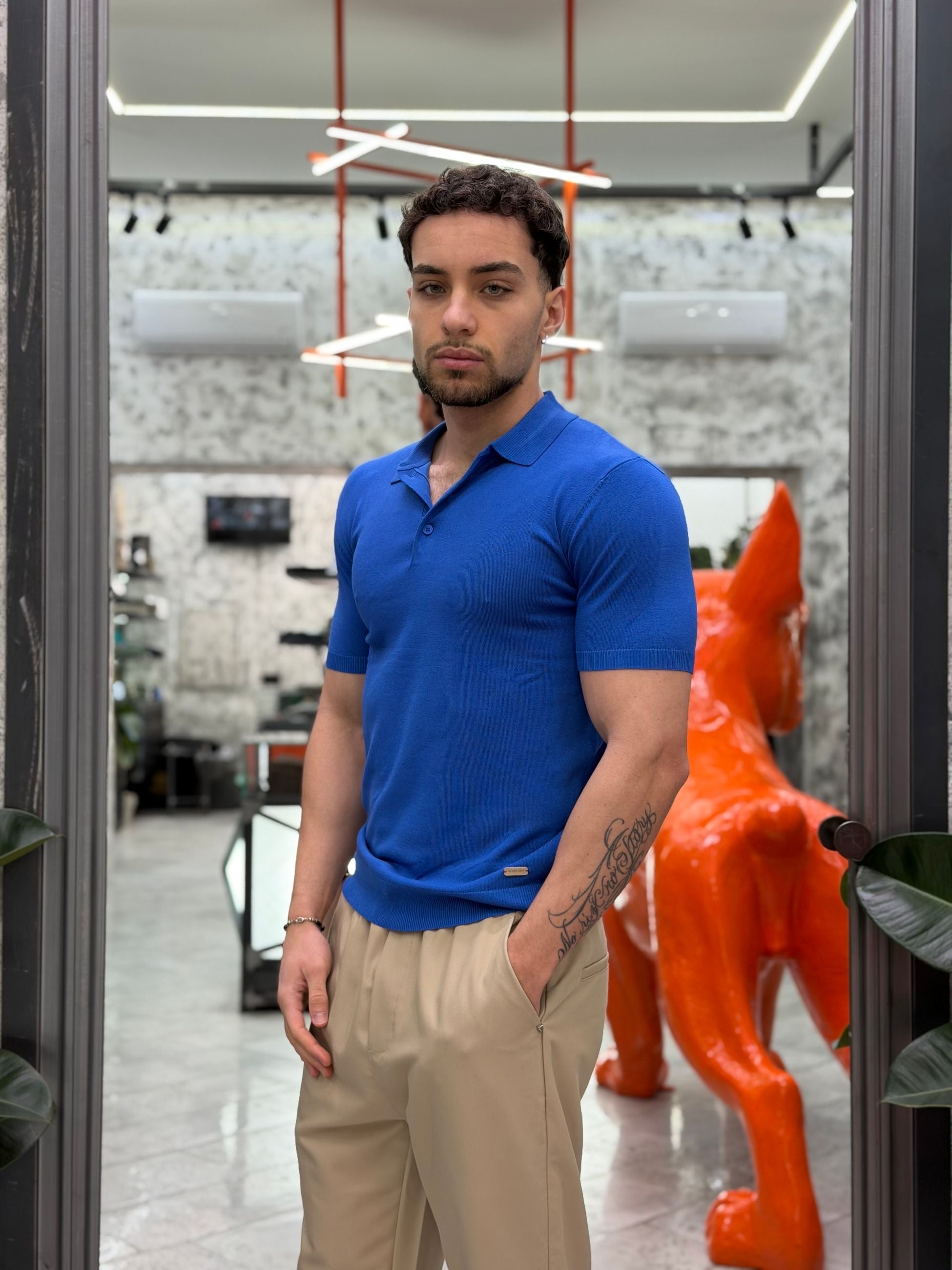 POLO MANICA CORTA CON 3 BOTTONI IN LEGGERA VISCOSA - REGULAR FIT GL511S-S26.OCE