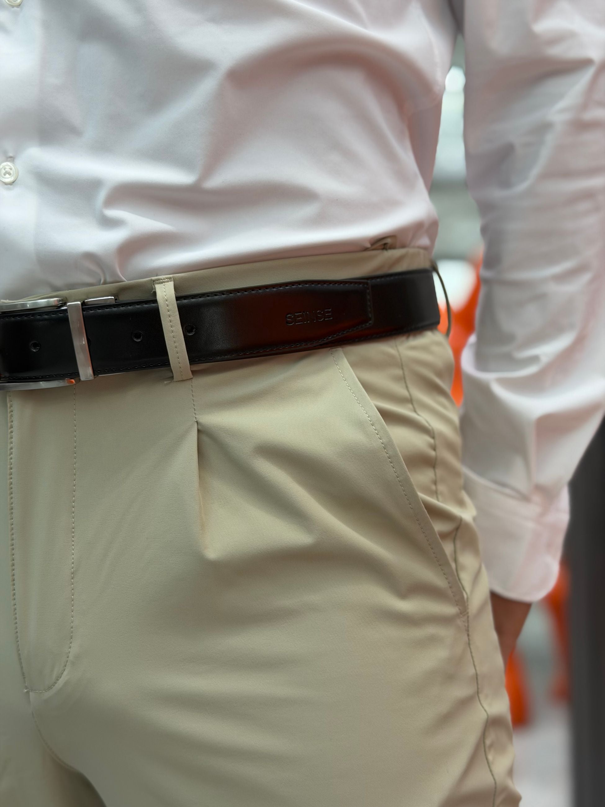 CINTURA DOUBLE IN PELLE LUCIDA CT283SS.NE/TE