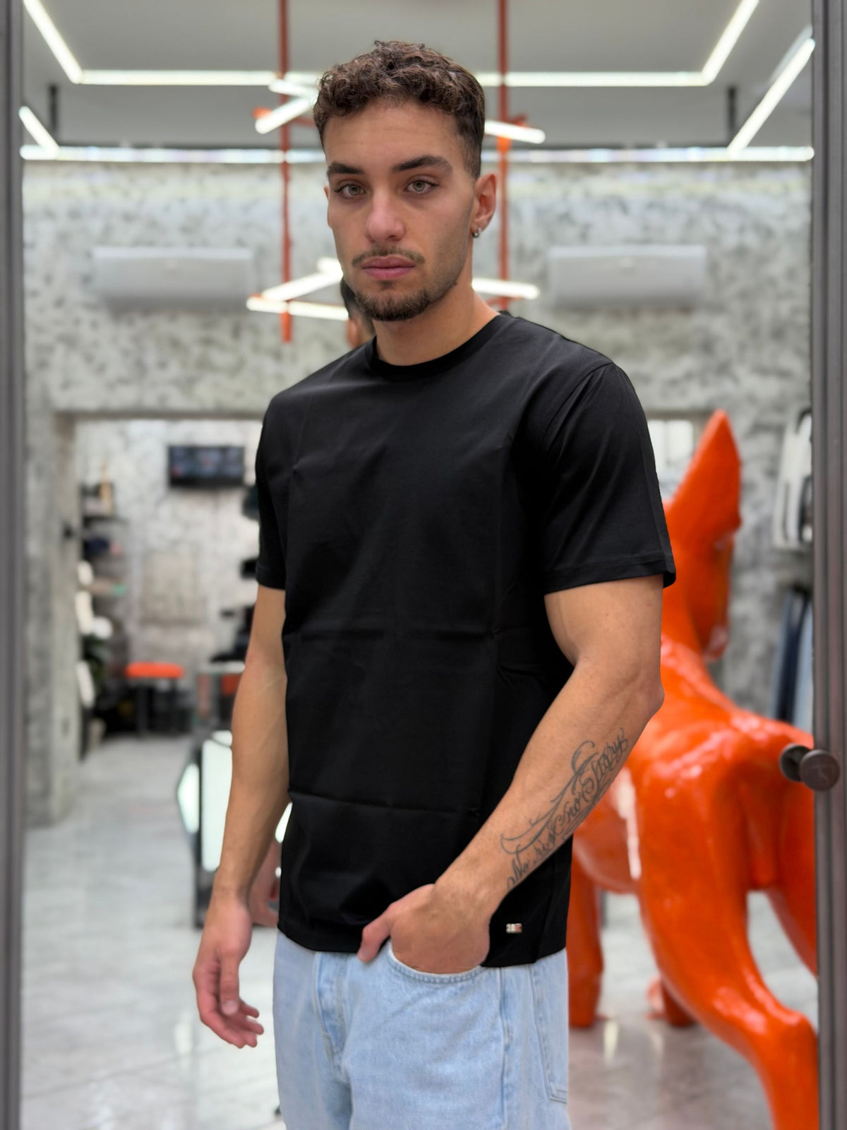 T-SHIRT IN PREGIATO ED ELEGANTE COTONE MERCERIZZATO - REGULAR FIT MK9910094-26.NER