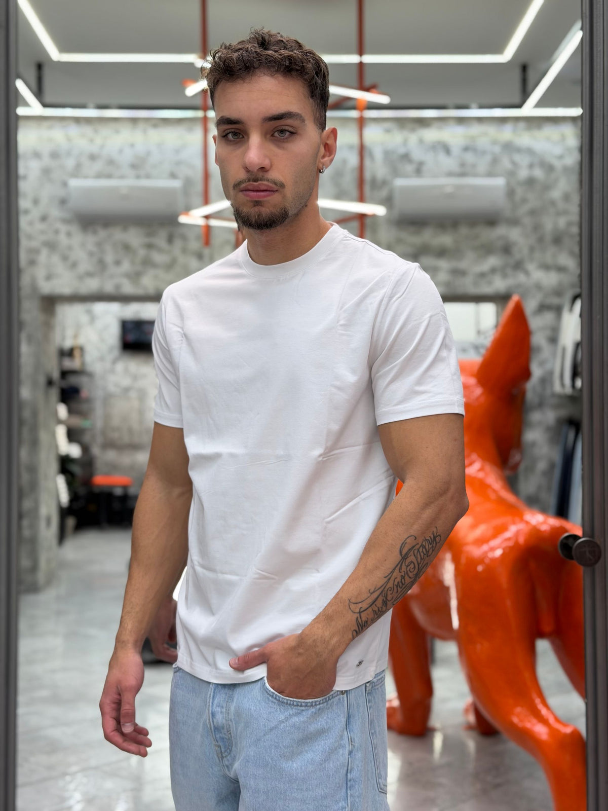 T-SHIRT IN PREGIATO ED ELEGANTE COTONE MERCERIZZATO - REGULAR FIT MK9910094-26.BIA