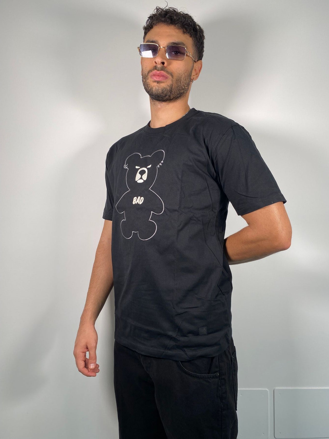 T-SHIRT CON APPLICAZIONE TEDDY BAD - REGULAR FIT