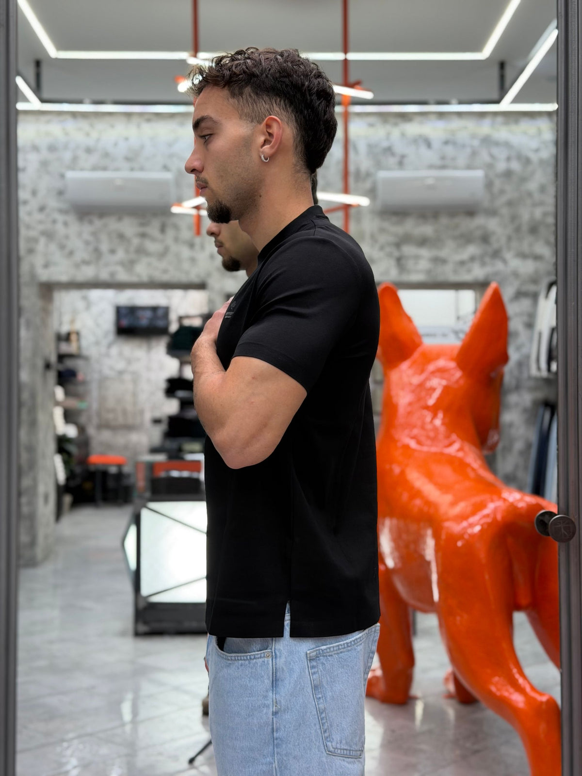 T-SHIRT NO STIRO IN TESSUTO SUPER STRETCH - SLIM FIT MK2910095.NER