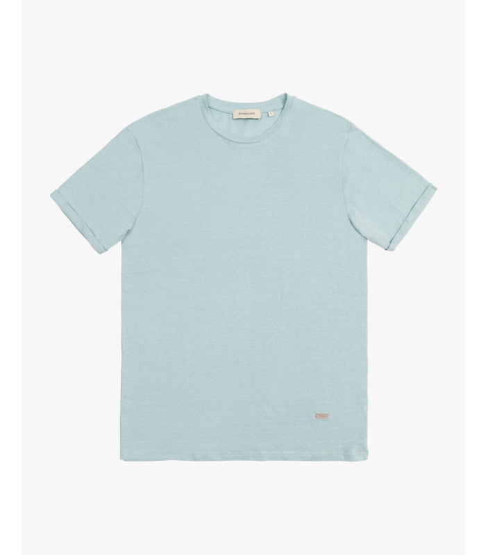 T-SHIRT BASIC IN MISTO LINO/VISCOSA - REGULAR FIT GL2276F.SKY
