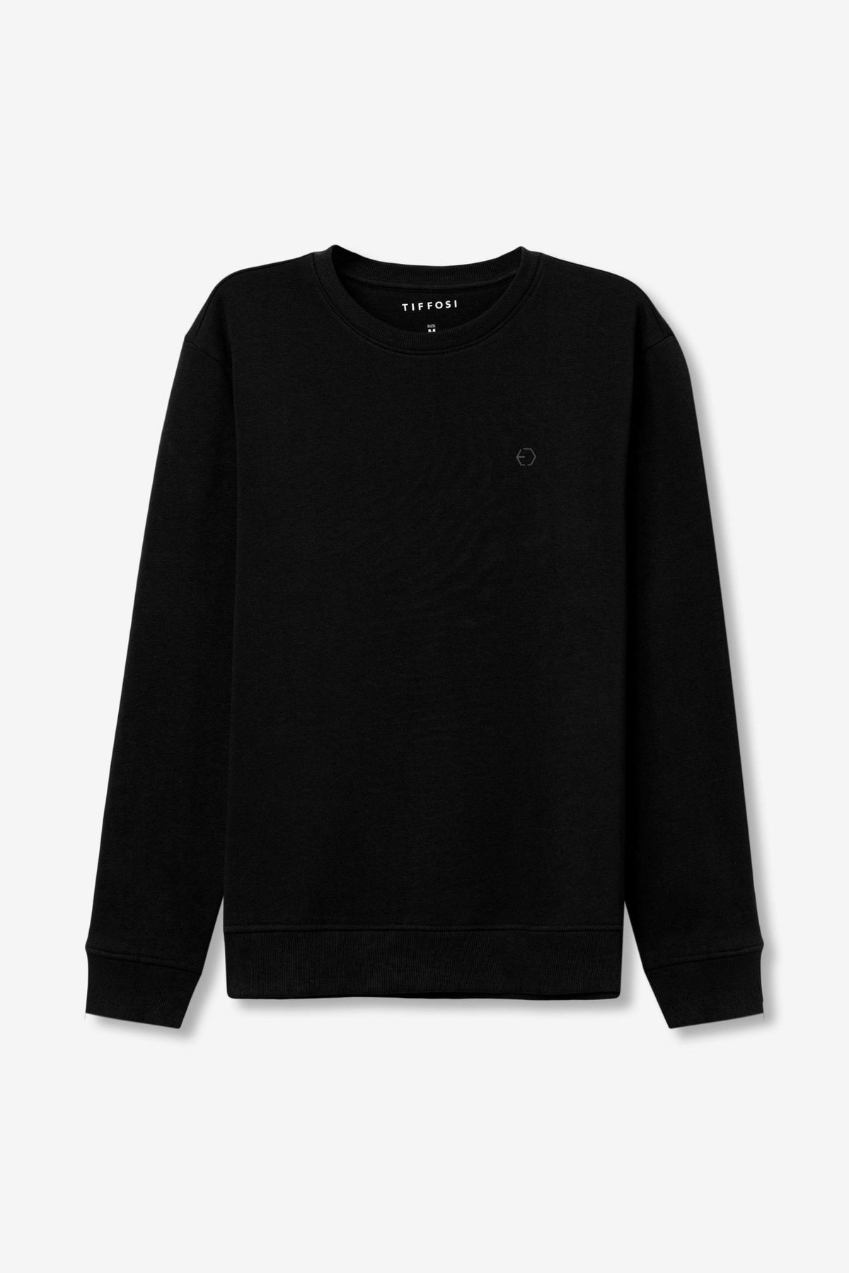 FELPA JAMIE GIROCOLLO BASIC CON LOGO LATO CUORE - COMFORT FIT 10066856.NER