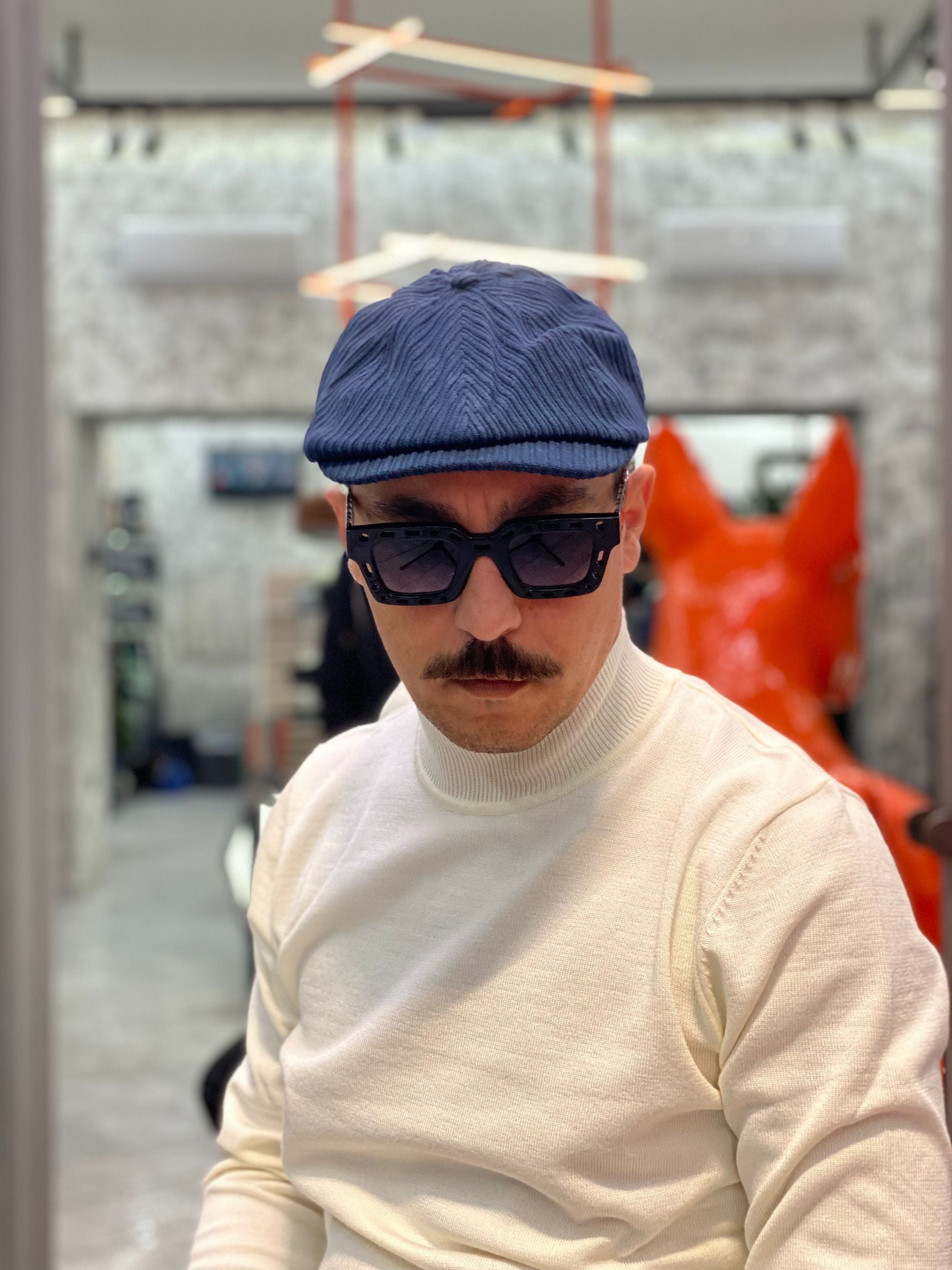 COPPOLA NAPOLETANA IN VELLUTO CAPI114SS.BLU