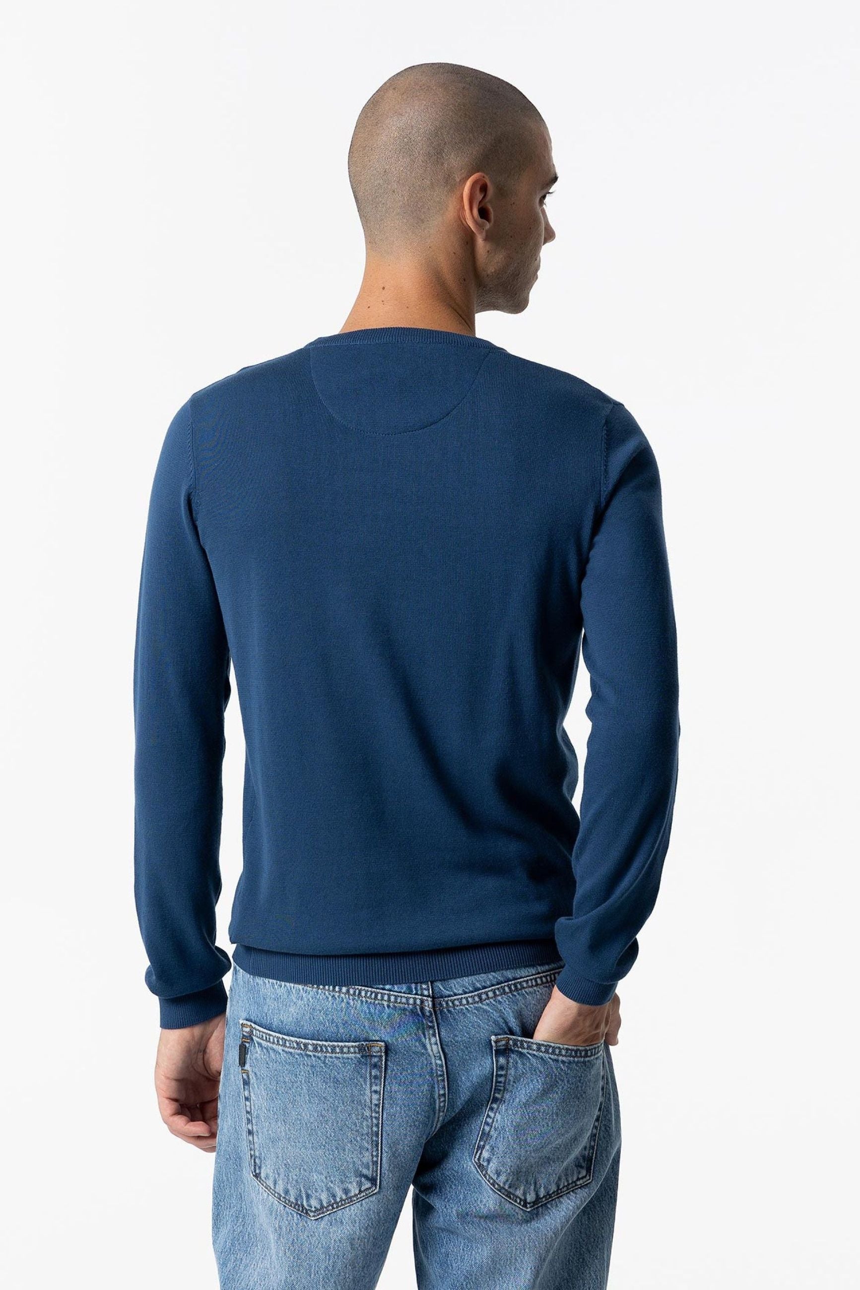 MAGLIA GIROCOLLO BOSS IN 100% COTONE - REGULAR FIT 10041585.ROY