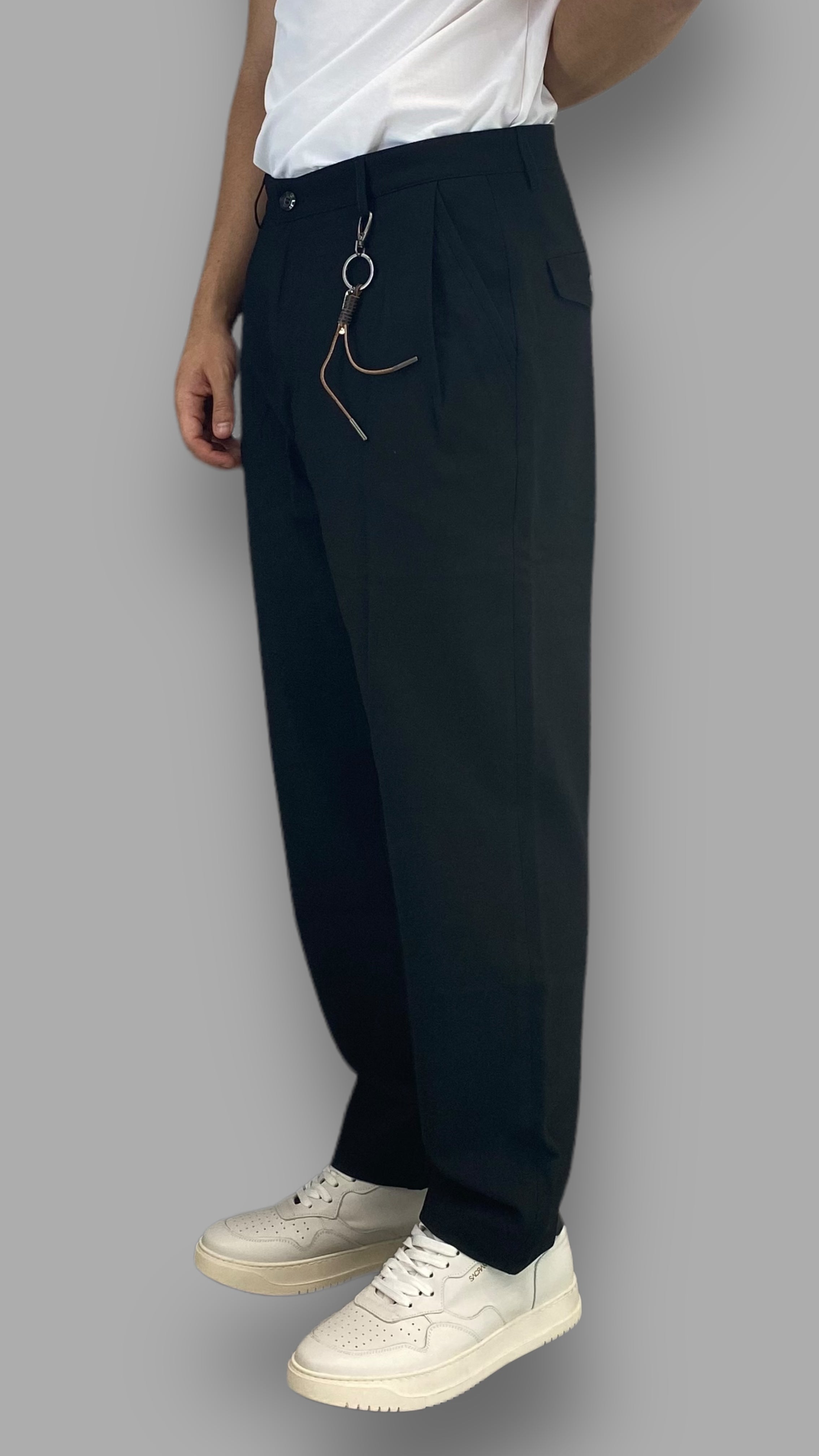 PANTALONE TASCA AMERICA CON PINCE - RELAXED FIT