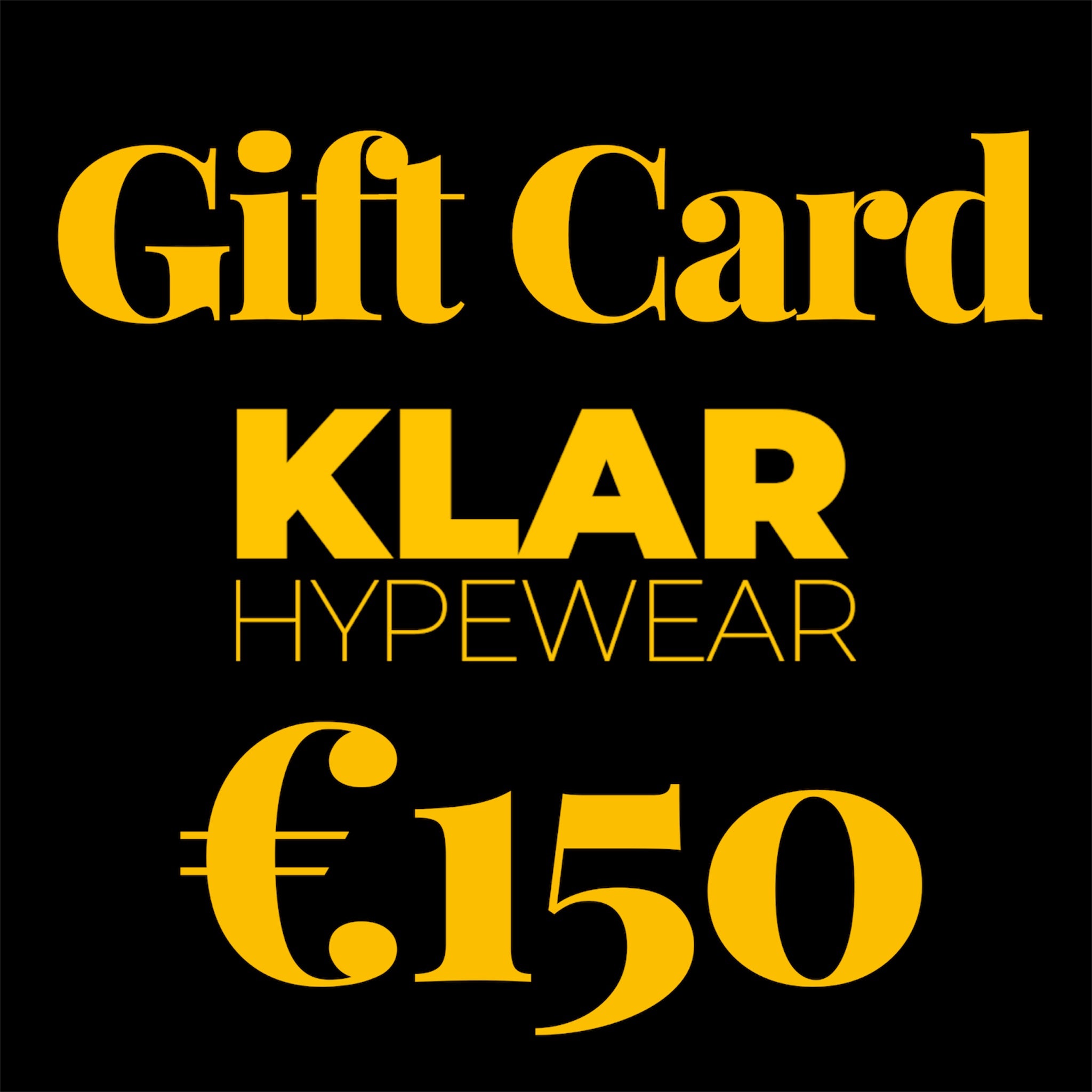 GIFT CARD KLAR HYPEWEAR