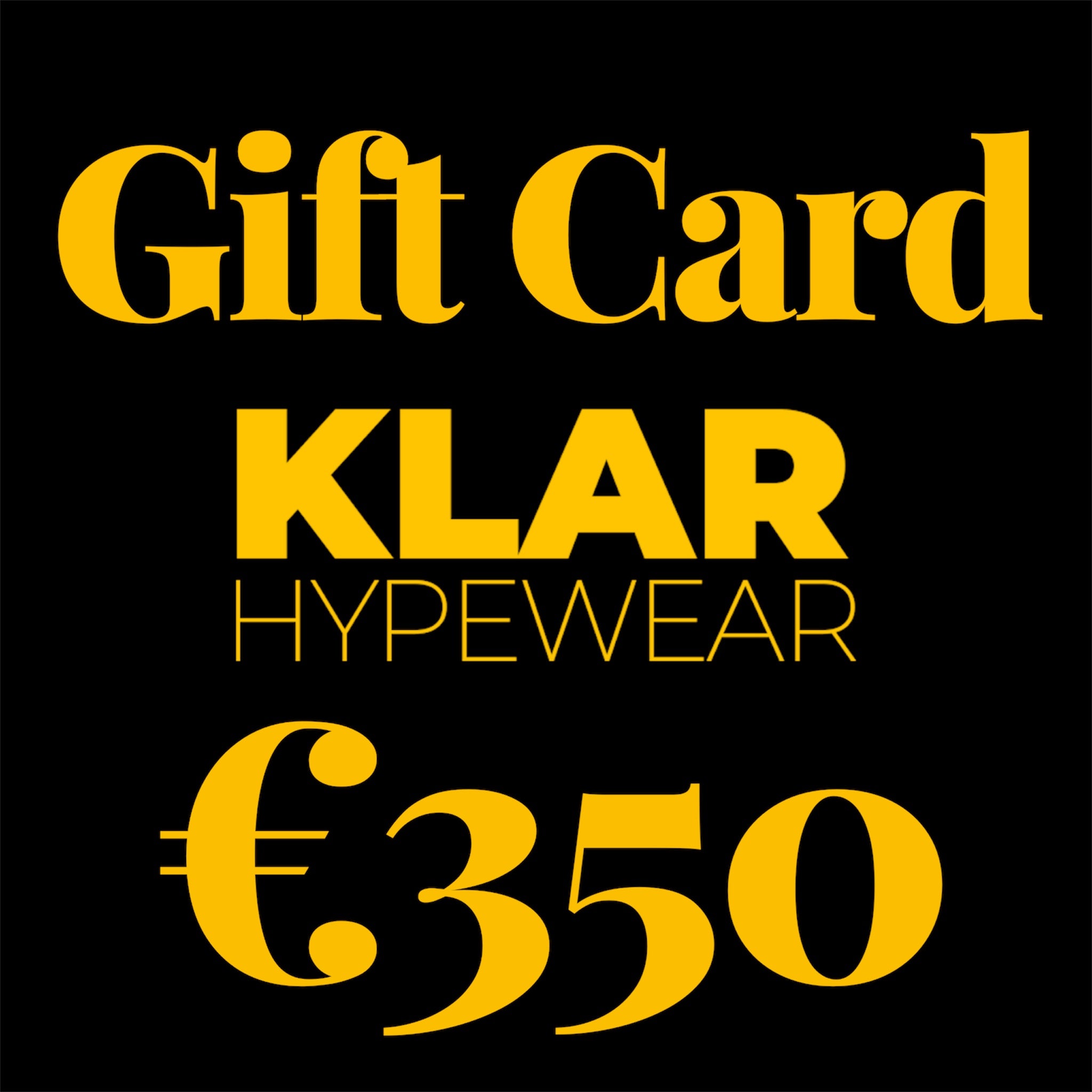 GIFT CARD KLAR HYPEWEAR