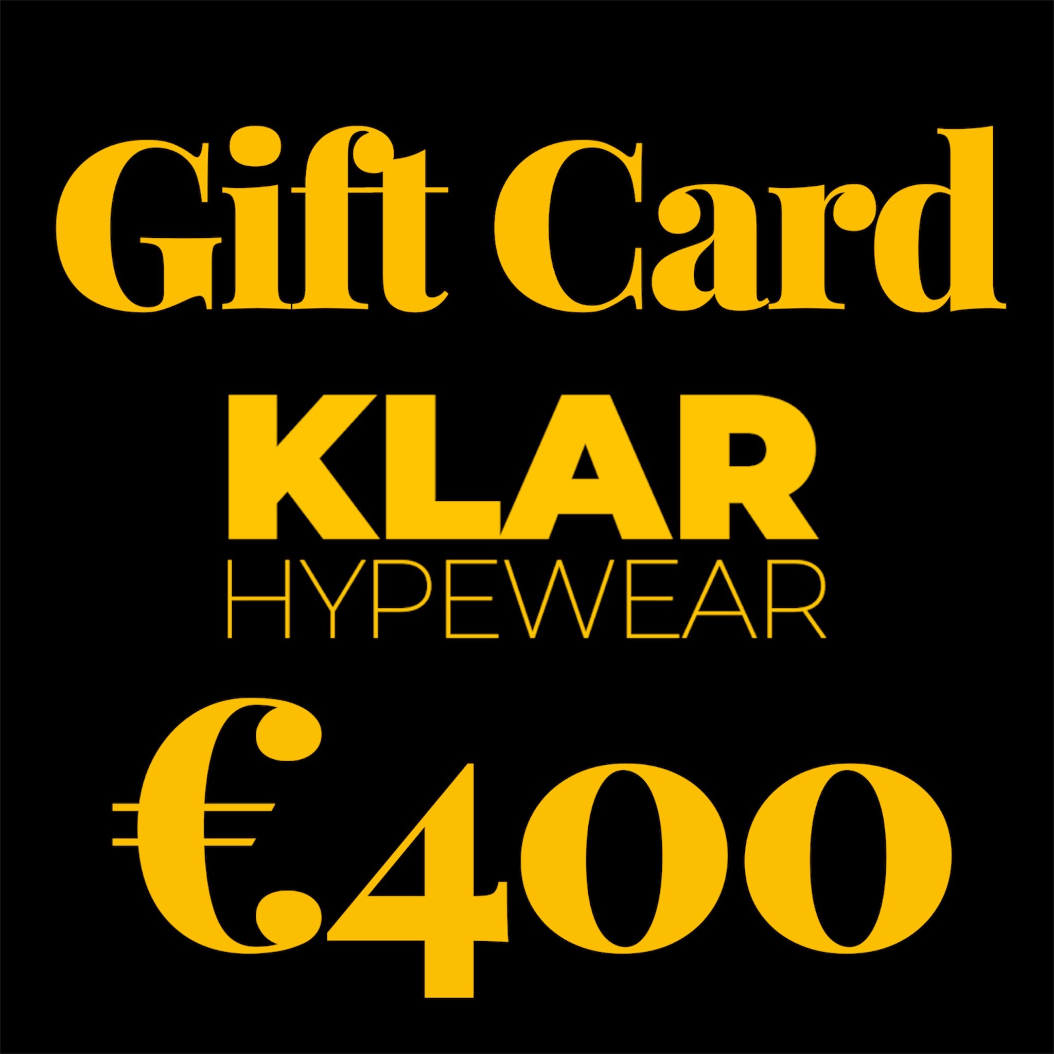 GIFT CARD KLAR HYPEWEAR