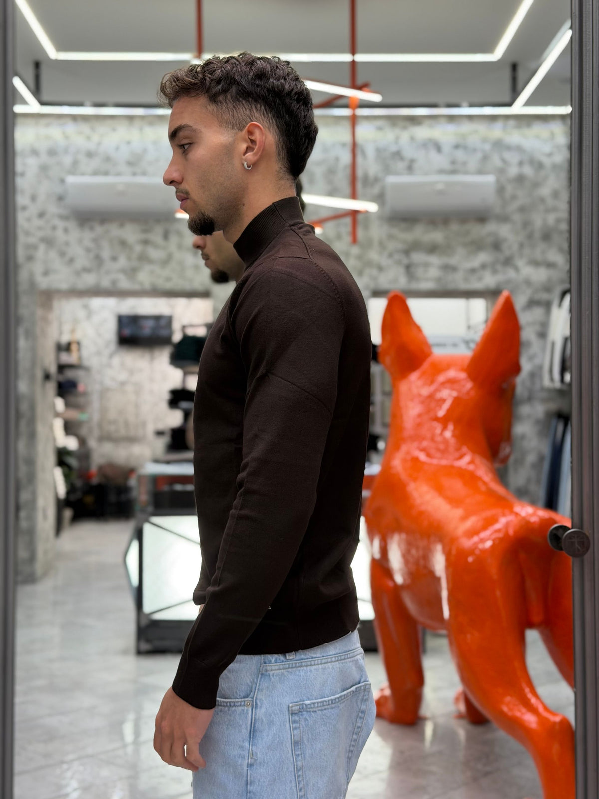 MAGLIA LUPETTO FINEZZA 12 IN MORBIDA VISCOSA - SLIM FIT MK20012-26.MOR
