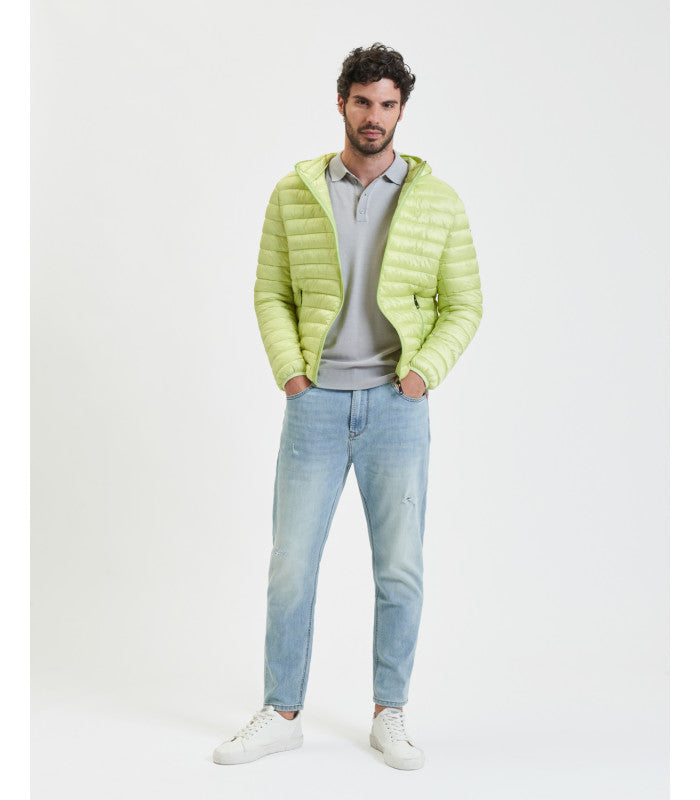JEANS MIKE IN TELA ELASTICIZZATA CON MICRO ABRASIONI - CARROT FIT GL6266Q-S25