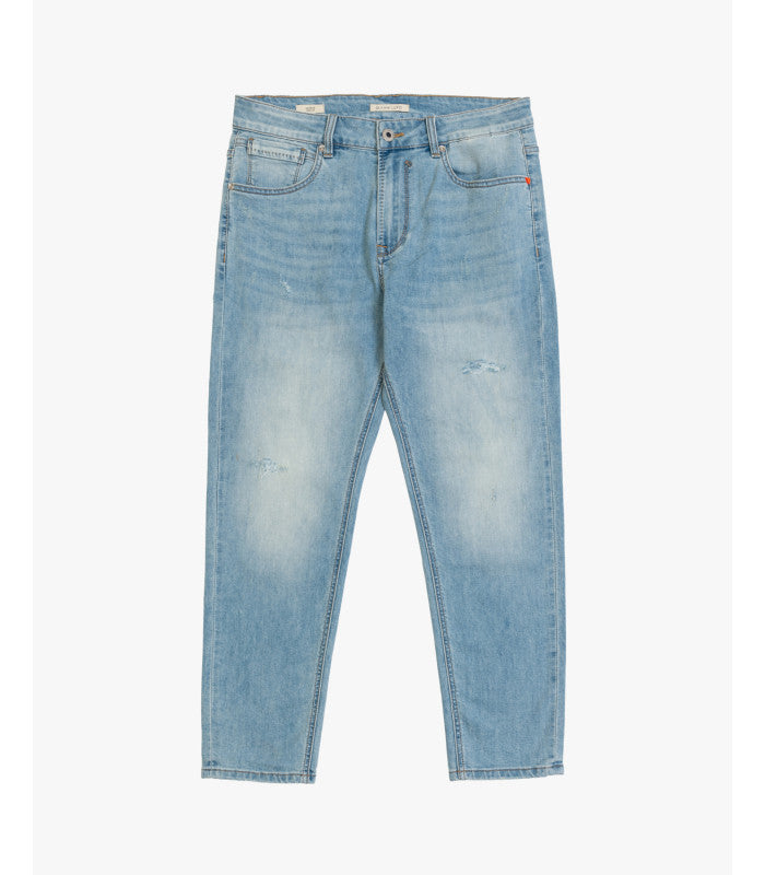 JEANS MIKE IN TELA ELASTICIZZATA CON MICRO ABRASIONI - CARROT FIT GL6266Q-S25