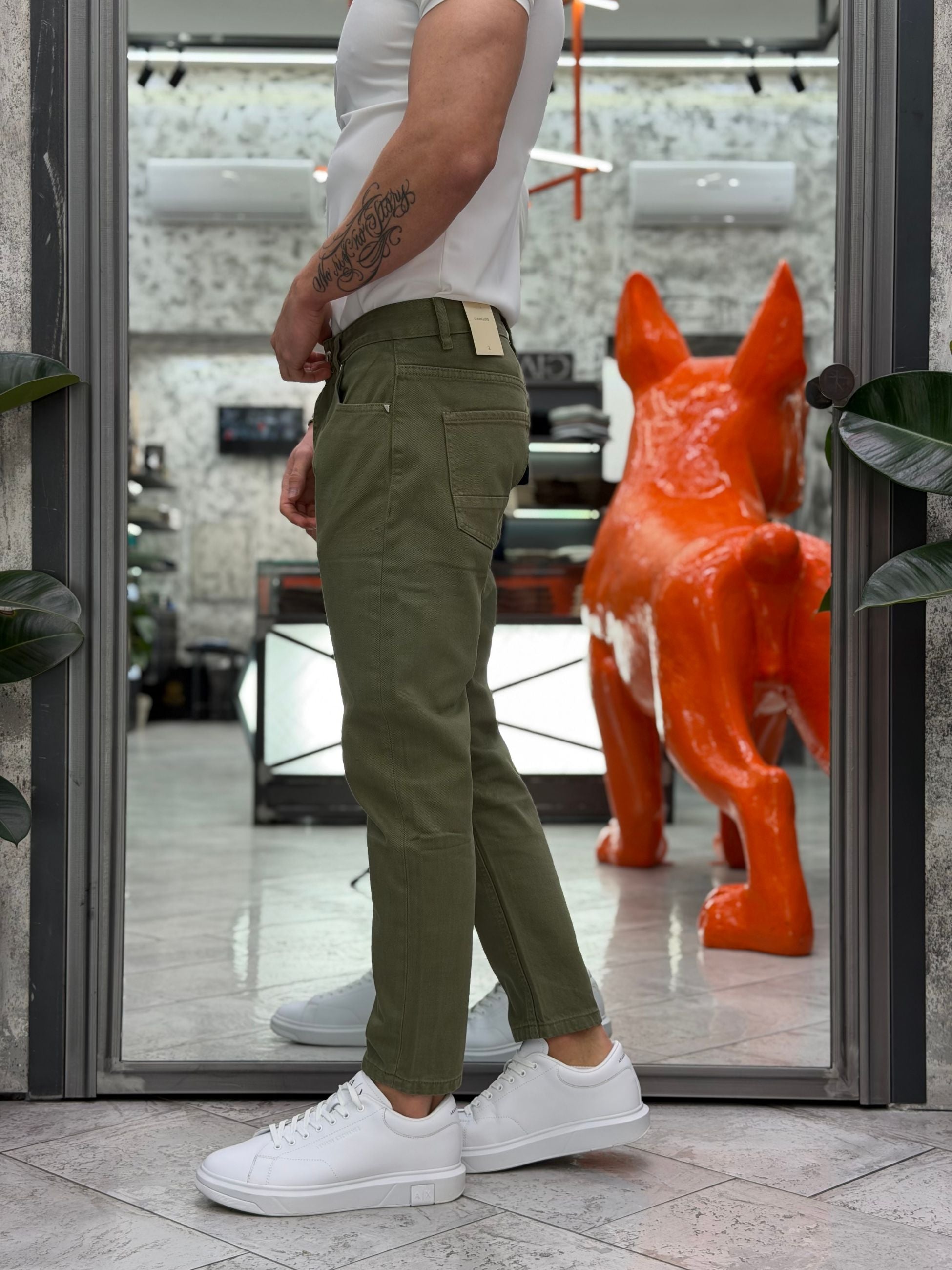 JEANS COOPER 5 TASCHE IN TELA FISSA - REGULAR CARROT FIT GL6278Q-S26.SAL