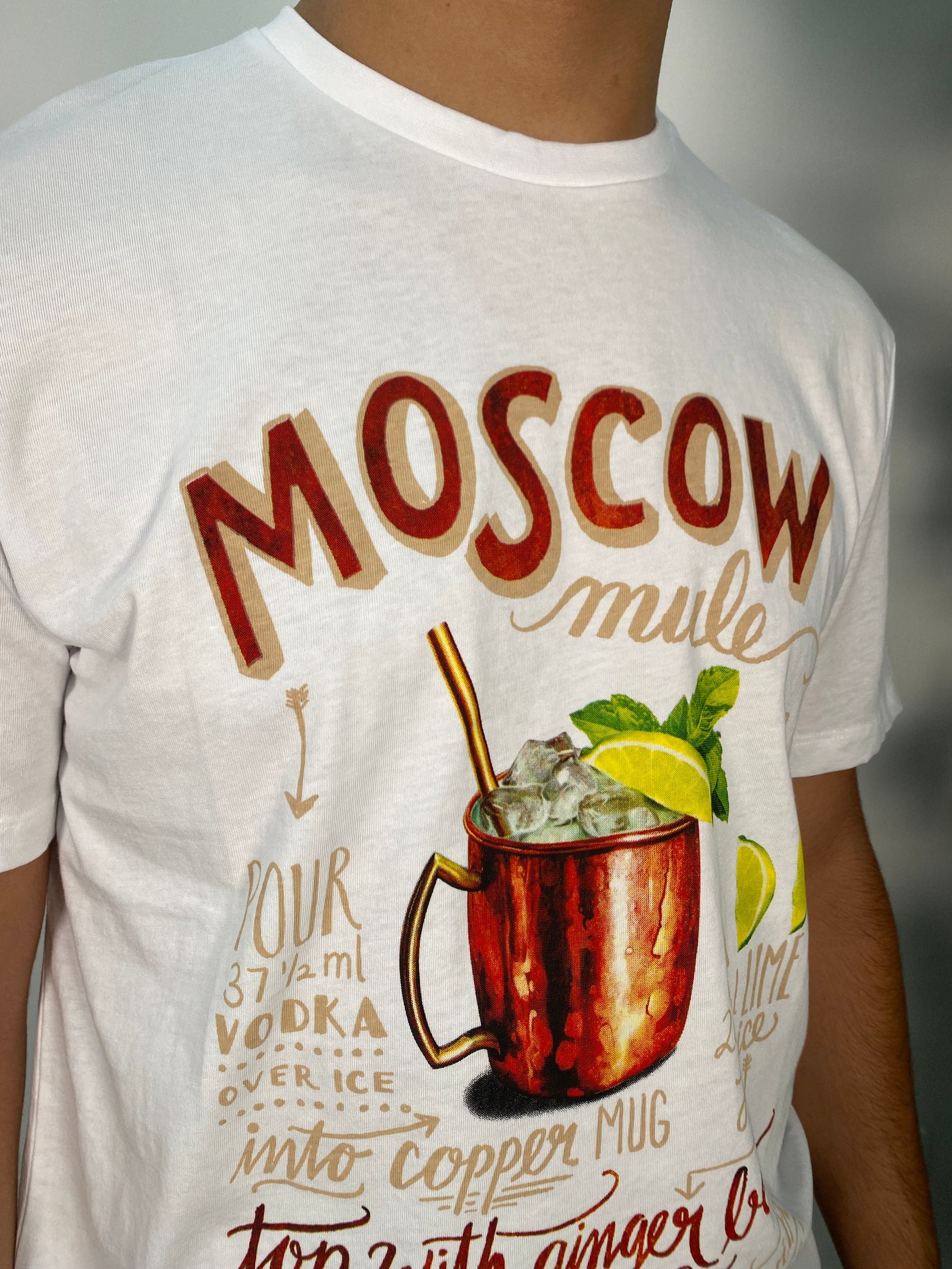 T-SHIRT IN 100% COTONE PREMIUM STAMPA MOSCOW MULE - REGULAR FIT 25S02TG