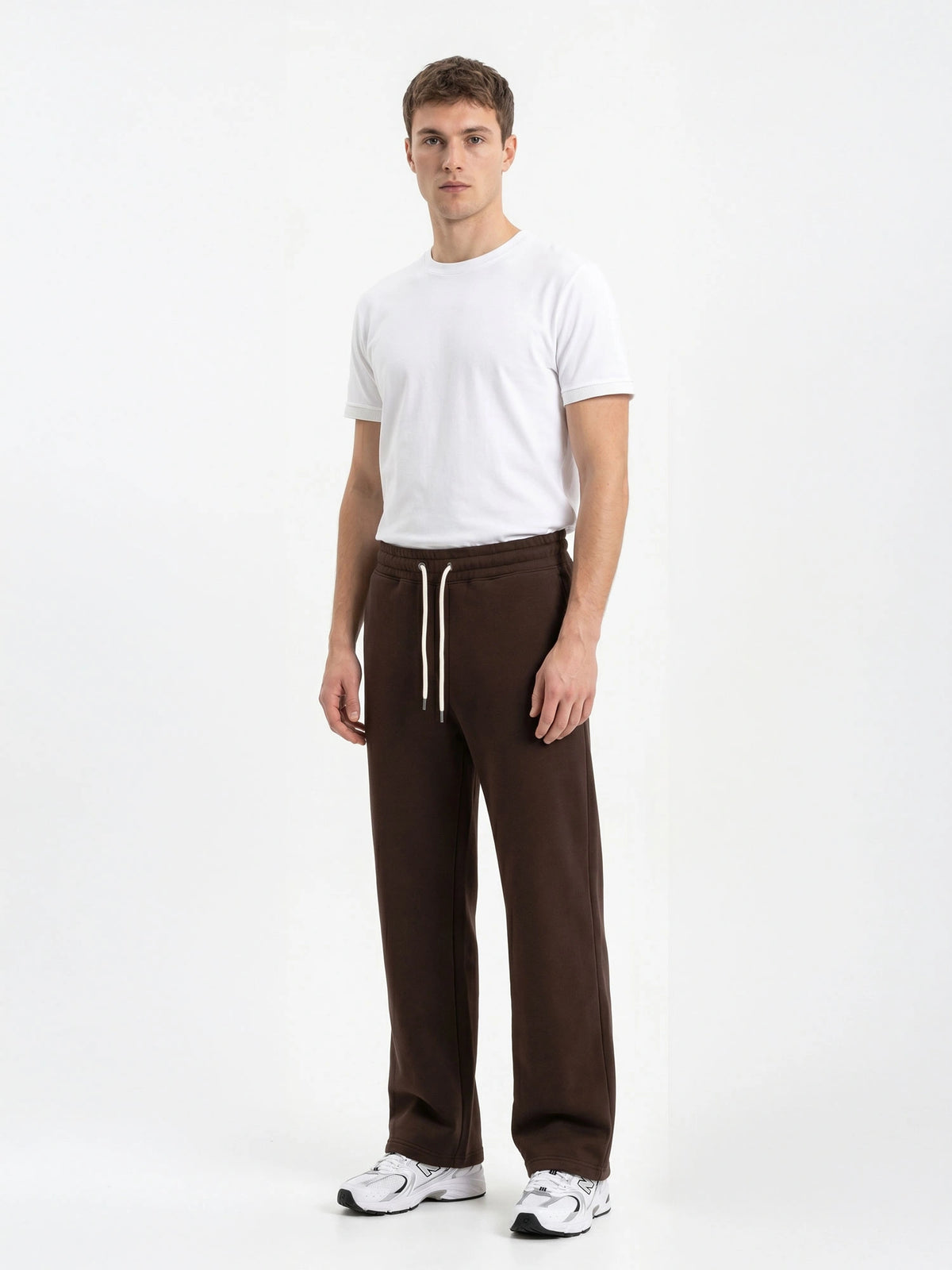 PANTALONE TUTA PALAZZO MODELLO JOGGER - RELAXED FIT M-262075.MOR