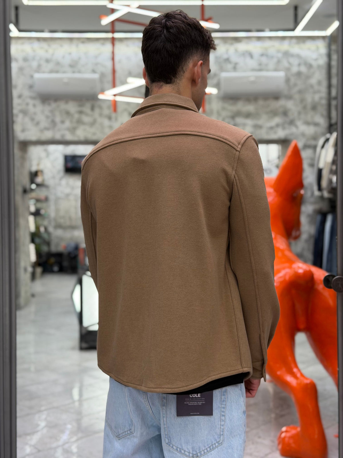 OVERSHIRT IN CALDO COTONE CON TASCONI A TOPPA - COMFORT FIT GL607PA.COF