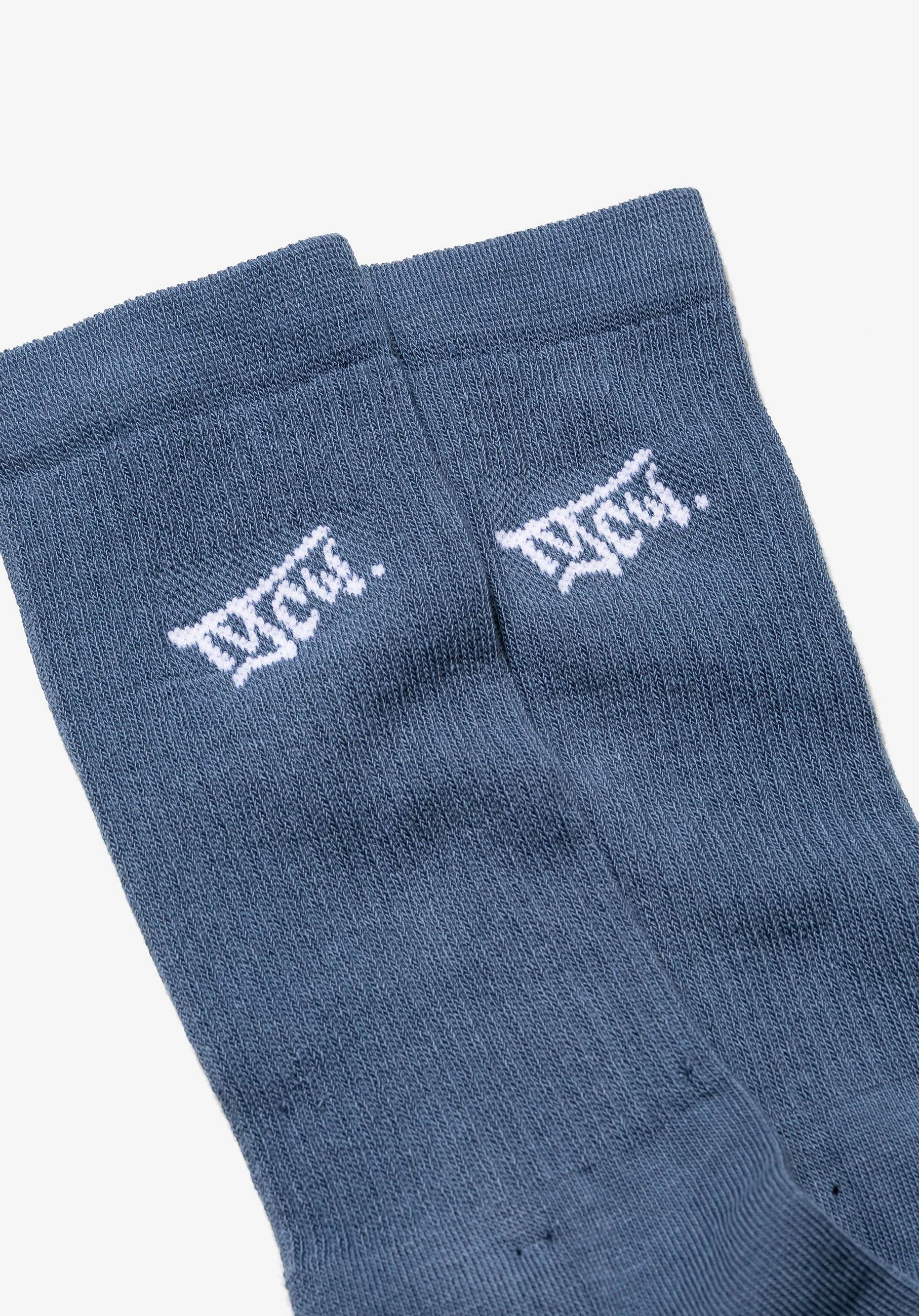 CALZINI JAVI A META' POLPACCIO CON LOGO 10060491.BLUD