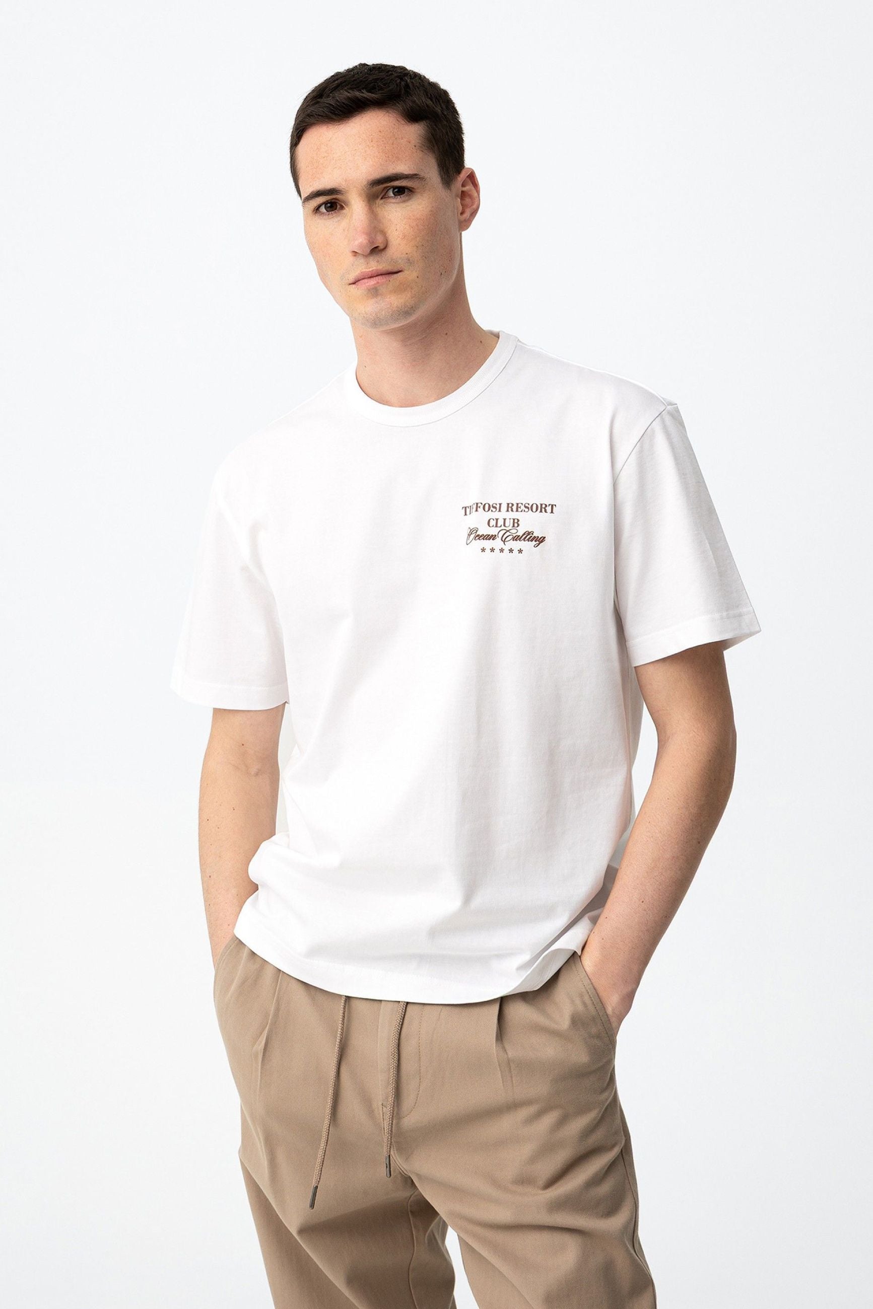 T-SHIRT GUSTAV CON STAMPA RESORT FRONTE/RETRO - REGULAR FIT 10065260.BIA