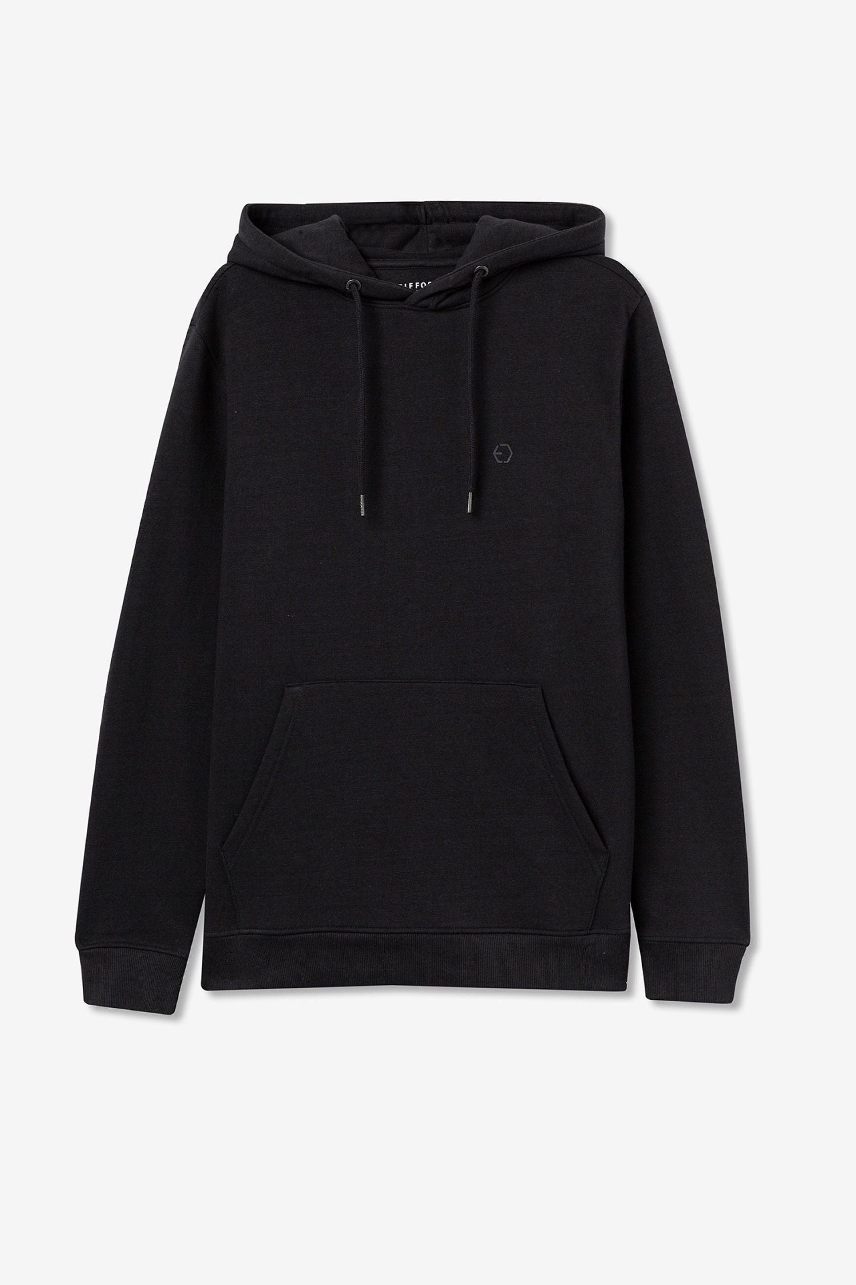 FELPA JAMESON BASIC CON CAPPUCCIO E LATO CUORE - REGULAR FIT 10061519.BLU