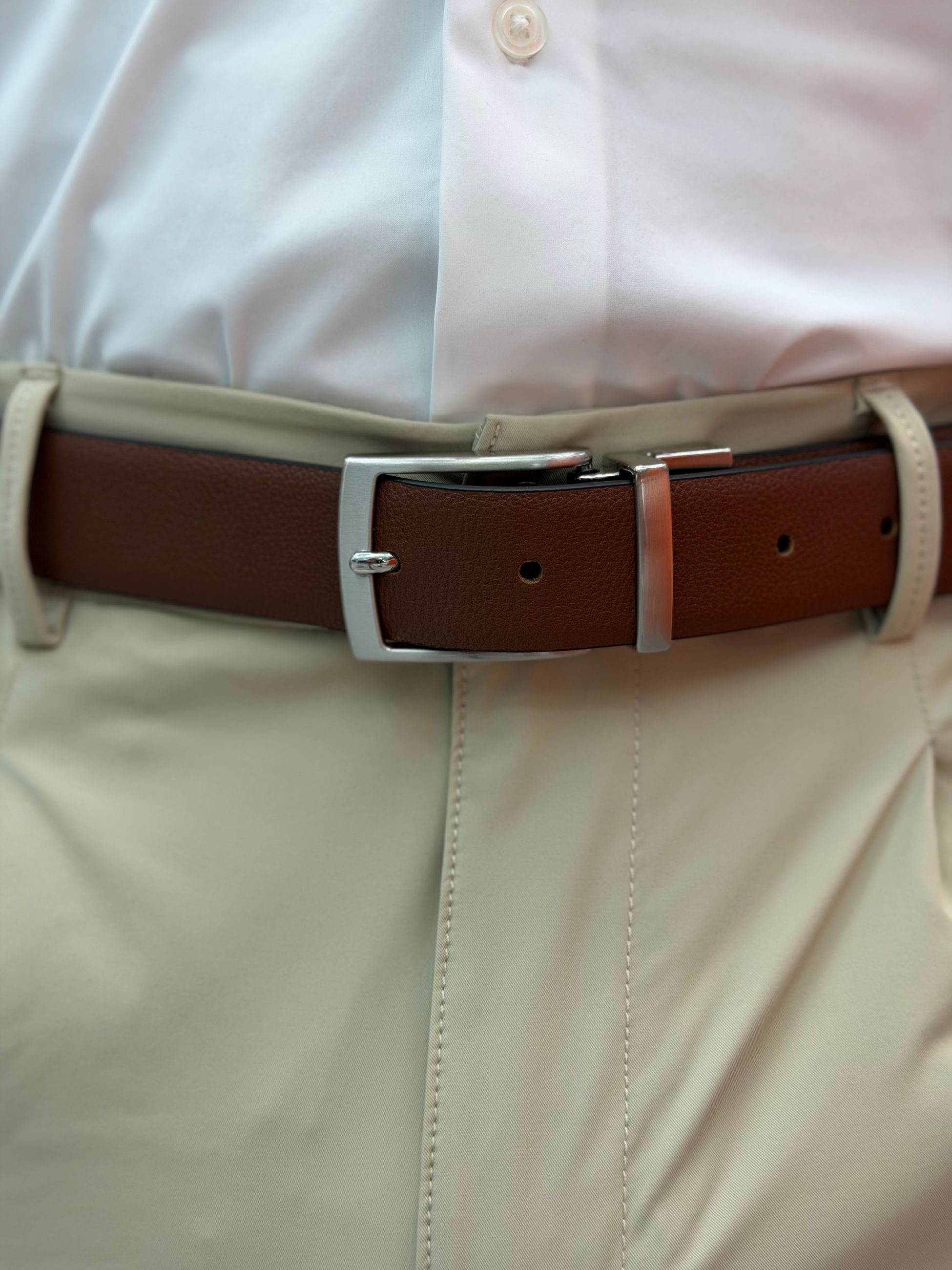 CINTURA DOUBLE IN PELLE MARTELLATA CT282SS.NER