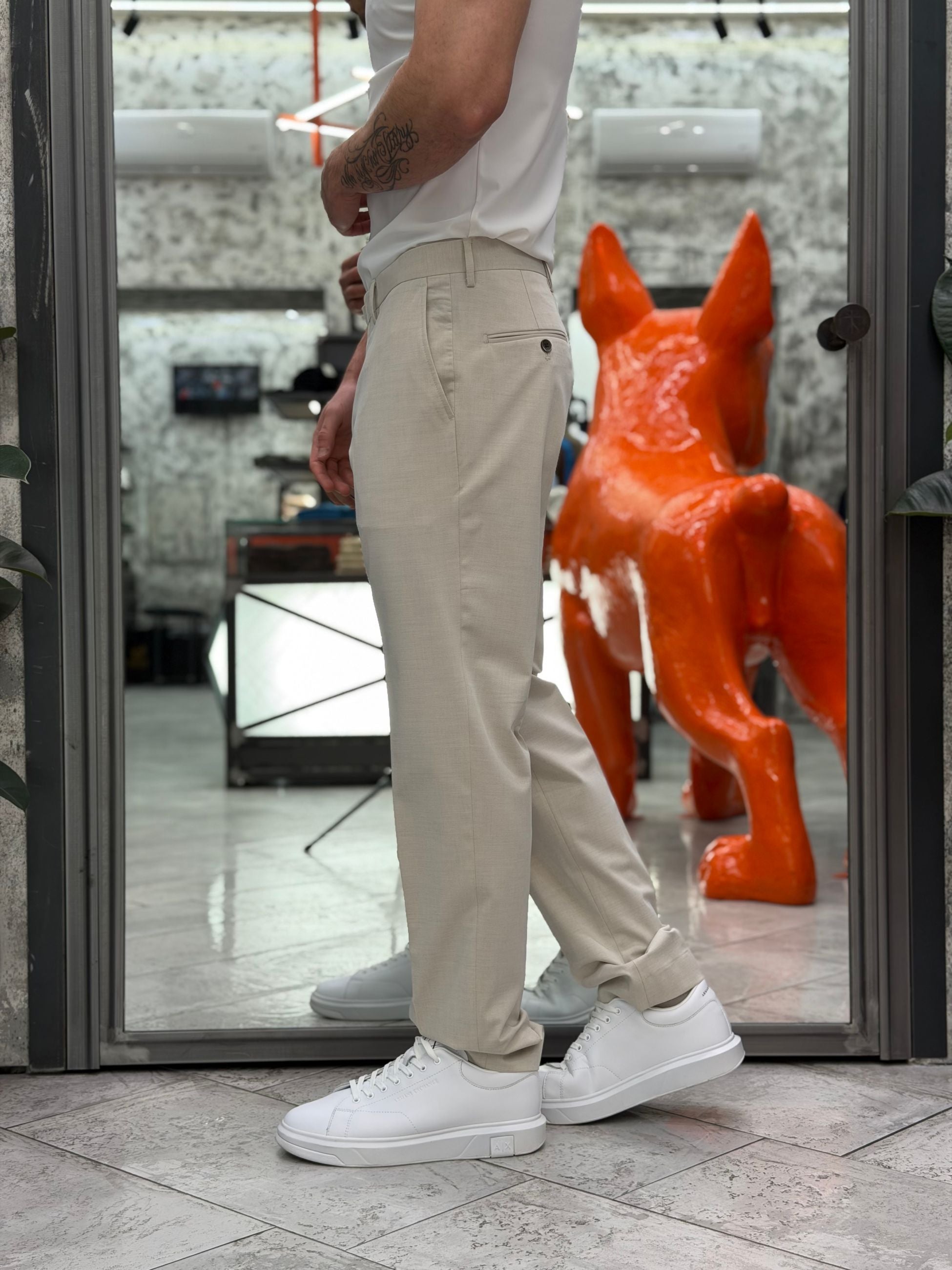 ABITO COMPLETO CON GIACCA MONOPETTO E PANTALONE REGULAR ABE47SS.ECR