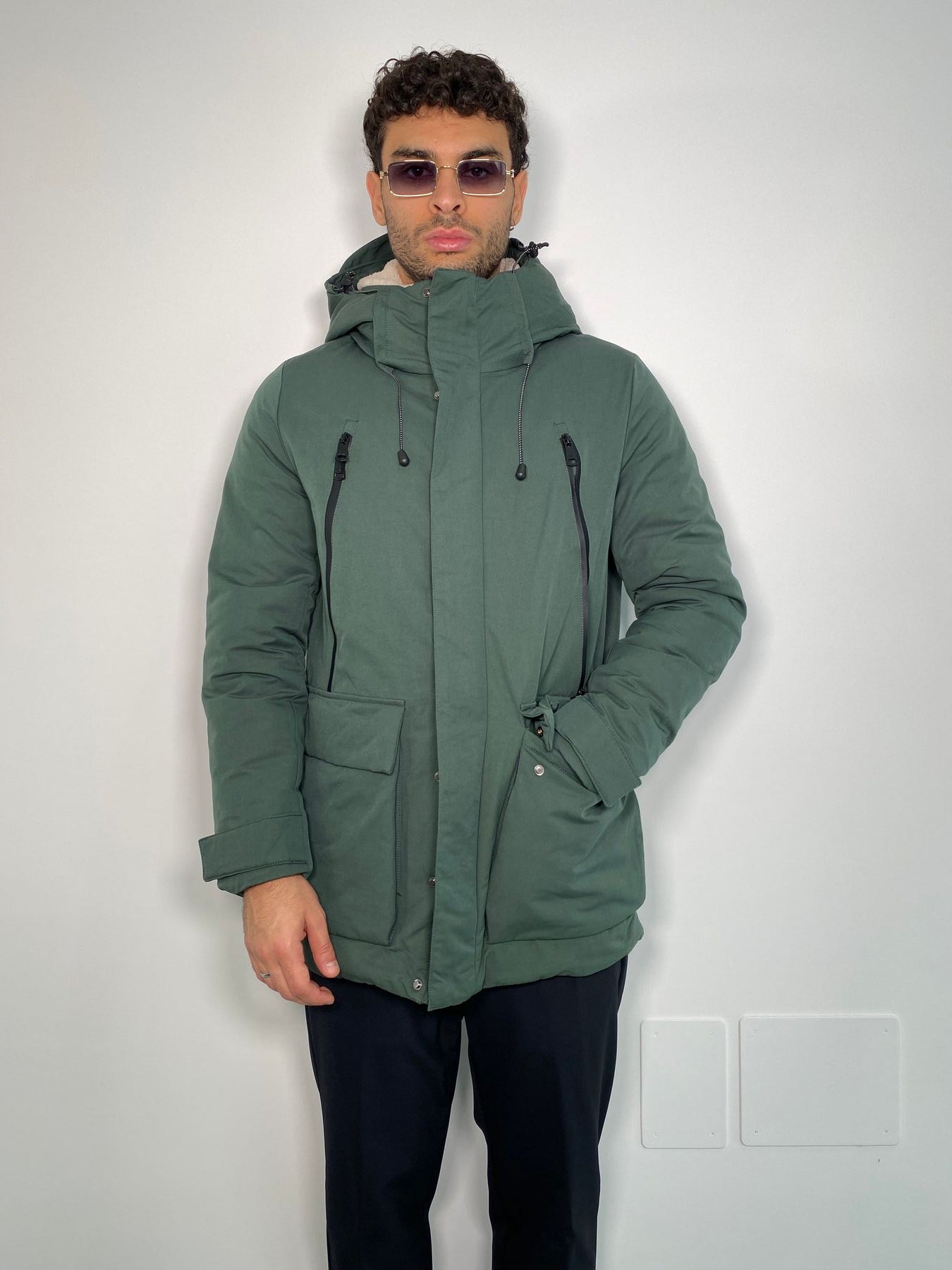 PARKA WATERPROOF & WINDPROOF CON CAPPUCCIO E COLLETTO IN ECOPELLICCIA REMOVIBILE - REGULAR FIT